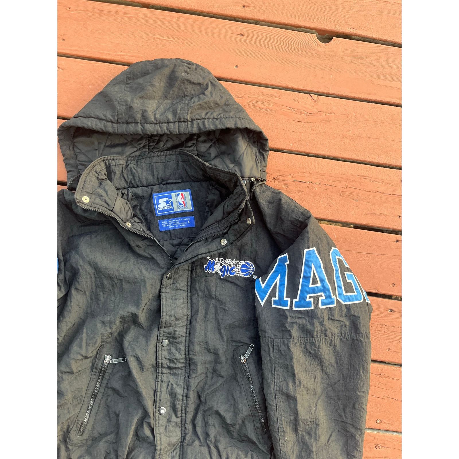 Starter Vintage 90s Orlando Magic Starter Jacket Size US L / EU 52-54 / 3 - 3 Thumbnail