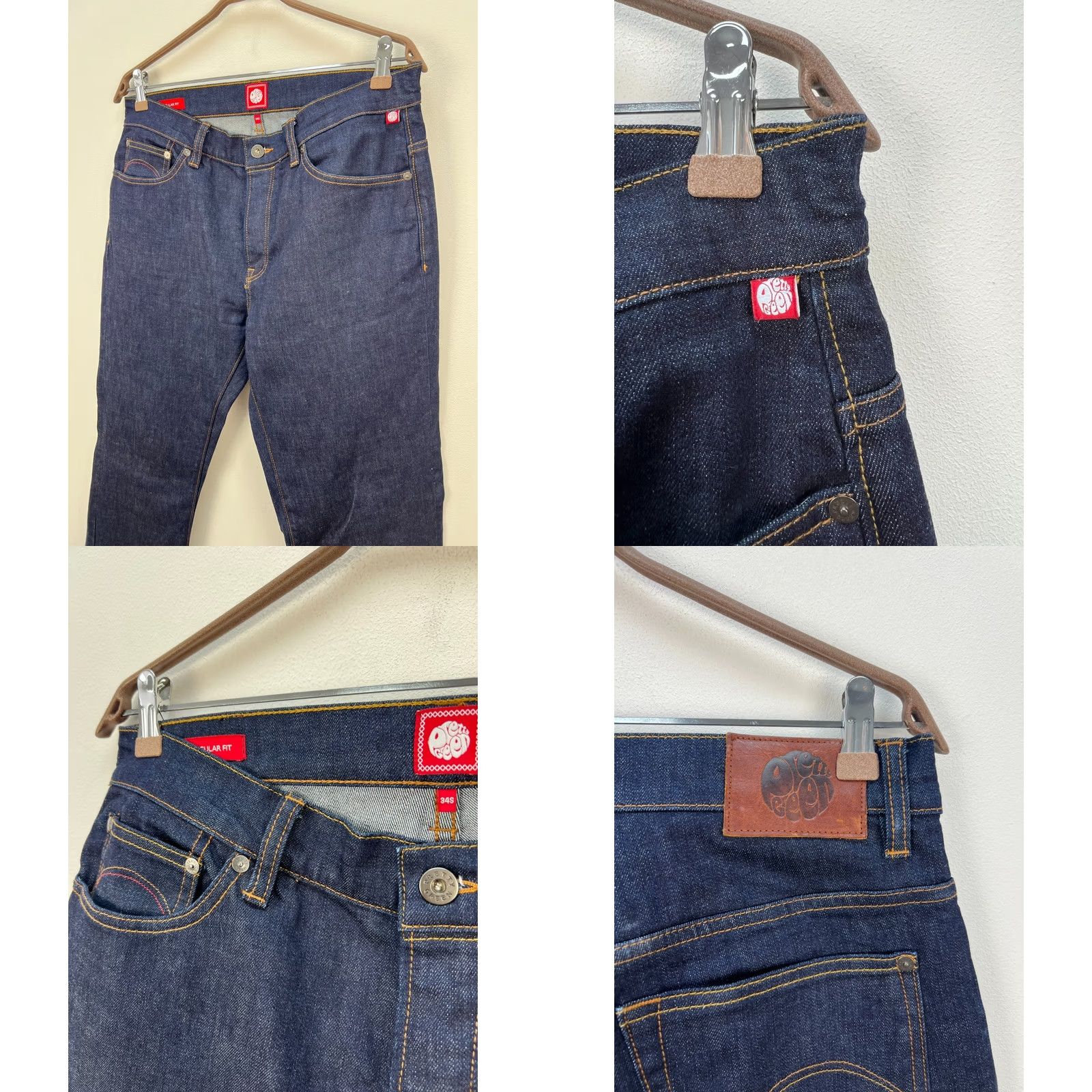 Pretty Green Pretty Green Jeans Men Indigo Denim 32x32 Burnage Regular Size Blue Shirt? Size US 32 / EU 48 - 8 Thumbnail