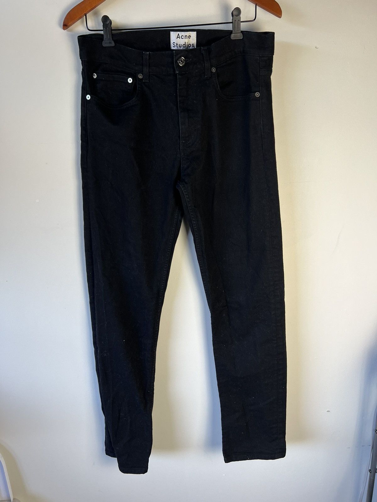 Acne studios ash black denim