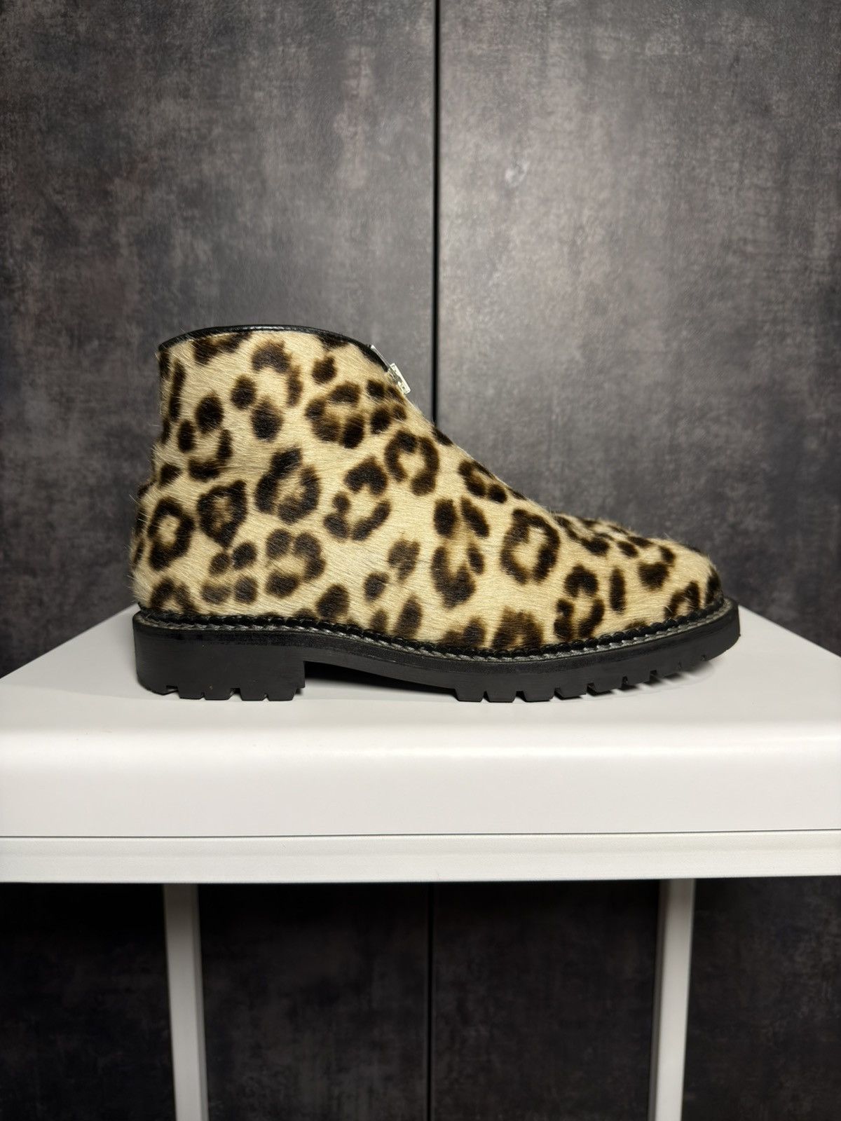 Vintage Sick Kandahar Pony Hair Fur Leopard Boots 424 Owens Yohji Size US 10 / IT 40 - 9 Thumbnail