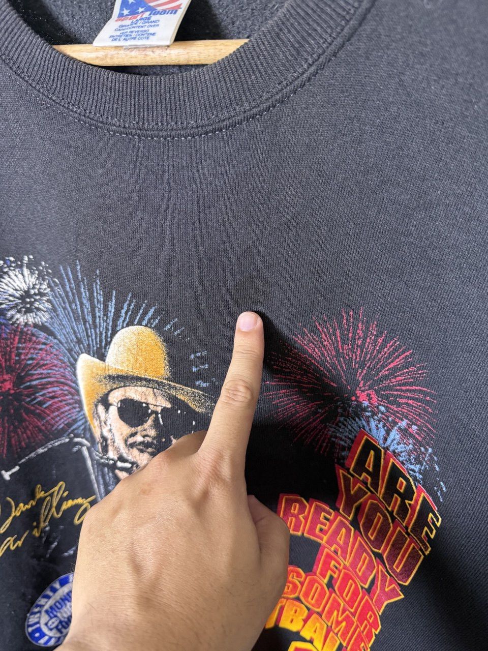 Vintage Vintage 90s X Hank Williams Jr X 25 anniversary Football Size US XL / EU 56 / 4 - 7 Thumbnail
