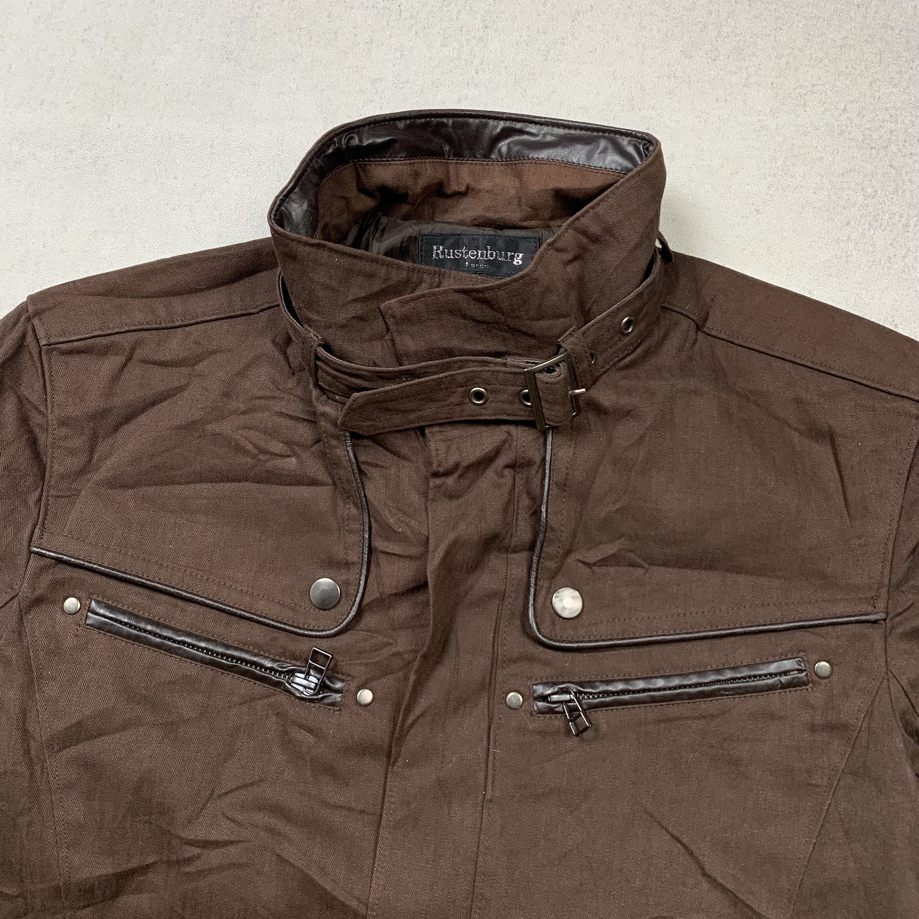 Japanese Brand Rustenburg Japan Zip Up Jacket Biker Multi Pocket Size US L / EU 52-54 / 3 - 2 Thumbnail