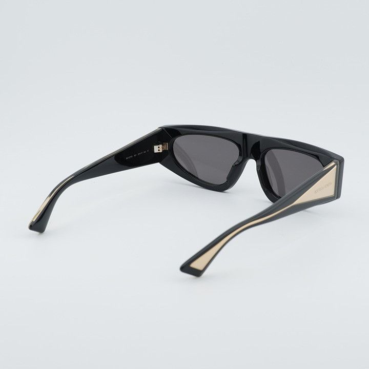 Bottega Veneta Bottega Veneta BV1277S 001 Sunglasses Black Cat Eye Frame Size ONE SIZE - 4 Thumbnail