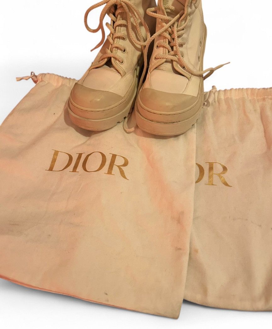 Dior Christian Dior D-Rise Lace up canvas boots Size US 7 / IT 37 - 11 Thumbnail