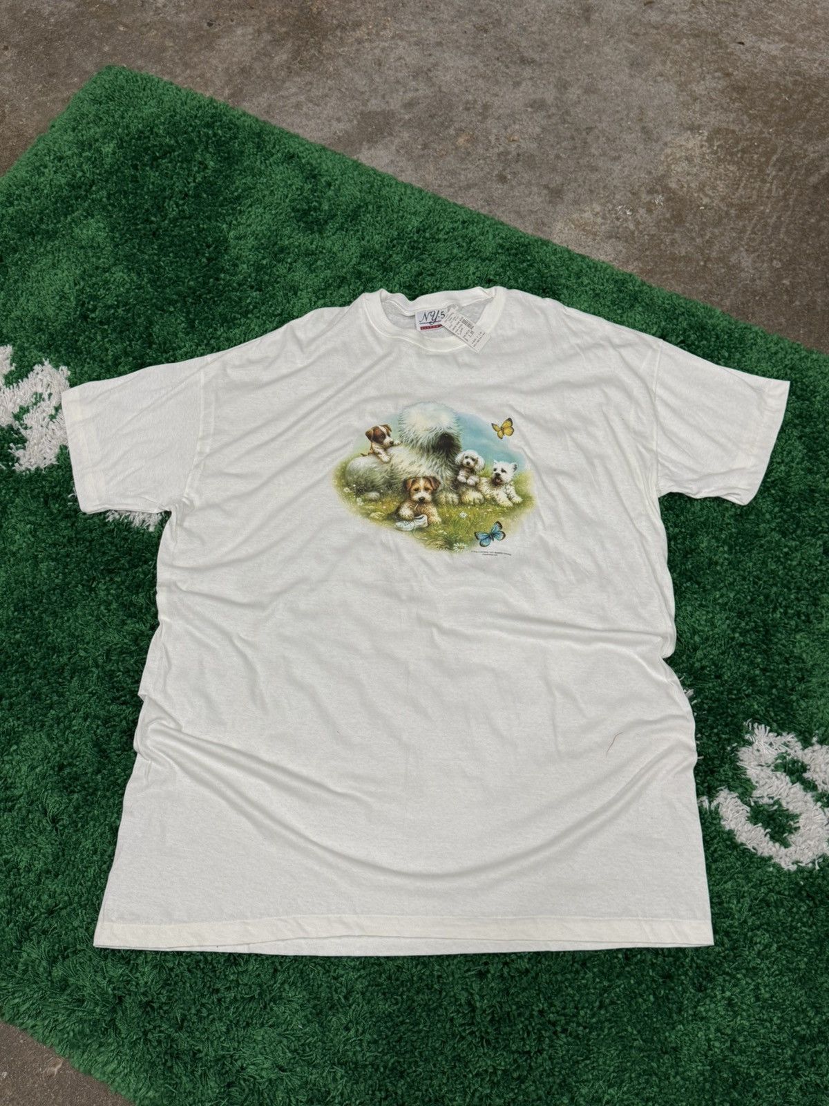 Vintage Vintage Giant Oversized 10XL Dog Night Mystical Tee White Size US XXL / EU 58 / 5 - 1 Thumbnail