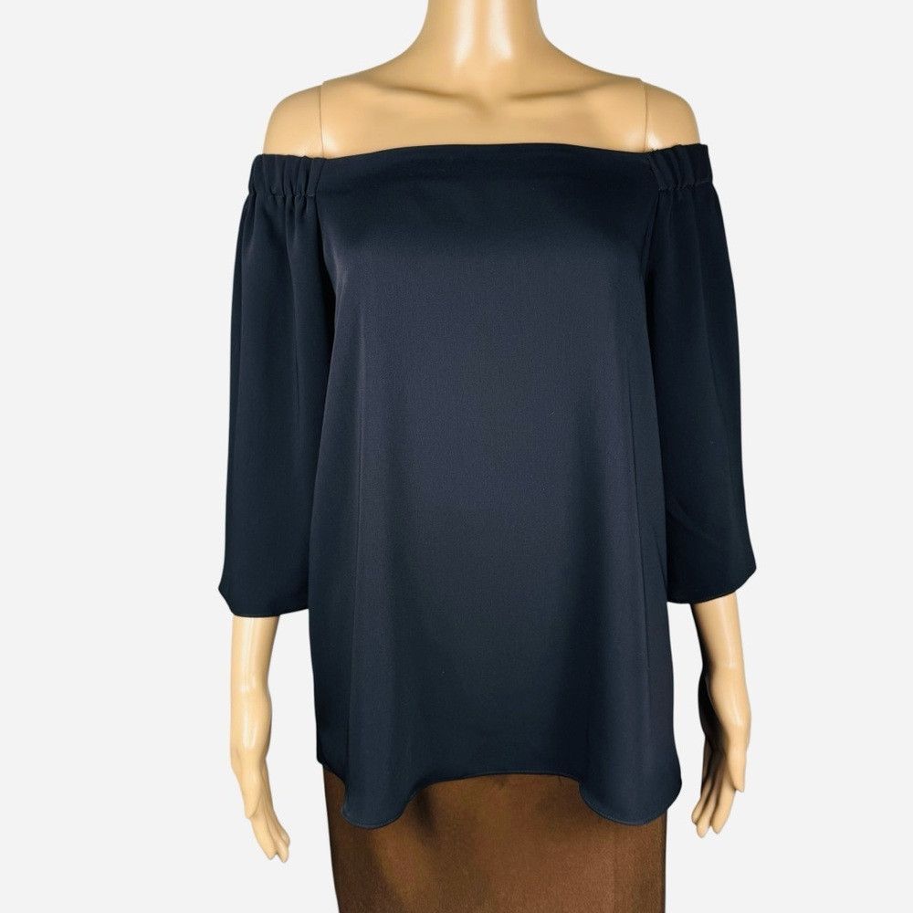 LOLA + SOPHIE NWT New $194 Lola & Sophie Off Shoulder 3/4 Sleeve Black To Size S / US 4 / IT 40 - 1 Thumbnail