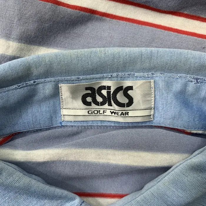 Asics Vintage ASICS JAPAN GOLF Collection Striped Polo Tee Shirt Size US M / EU 48-50 / 2 - 6 Thumbnail