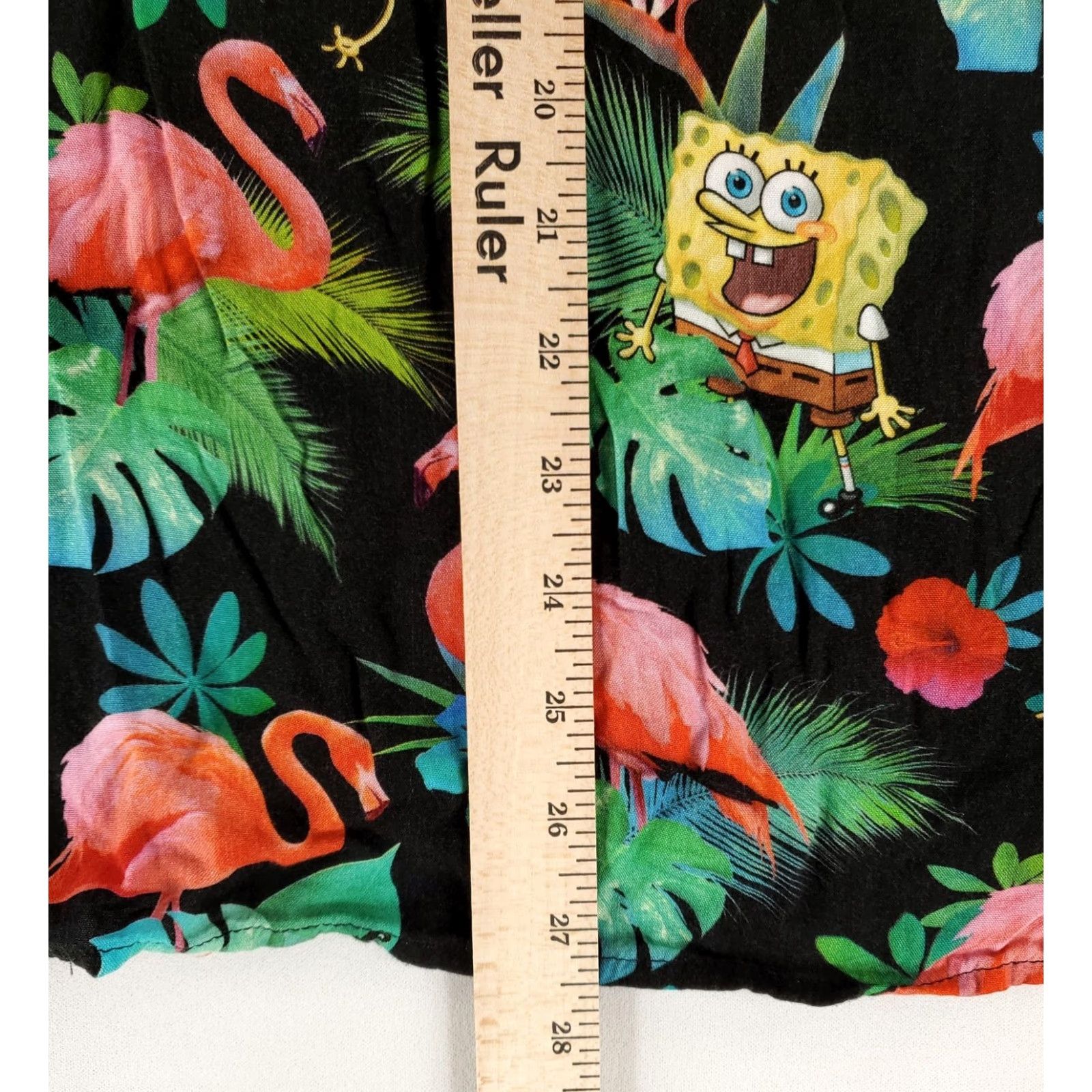 H&M H&M Shirt Mens L Hawaiian SpongeBob SquarePants Pink Flamingos Rayon Black Multicolor Long Sleeve Short Sleeve (Note: original has short sleeves) Size US L / EU 52-54 / 3 - 5 Thumbnail
