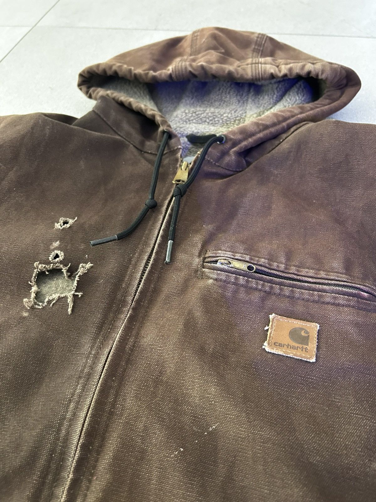 Carhartt Carhartt J141 DKB Duck Jacket (Men’s XL) Distressed Fade Size US XL / EU 56 / 4 - 4 Thumbnail