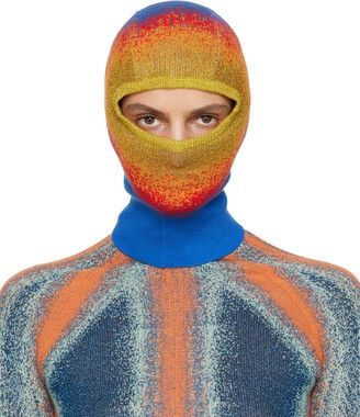 image of Yproject Gradient Balaclava Blue And Red, Men's