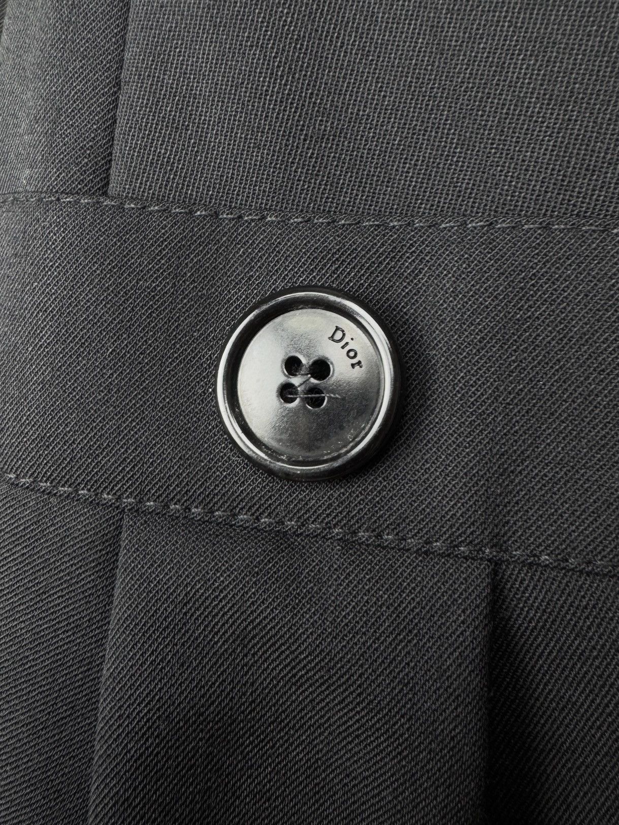 Christian Dior Monsieur Christian Dior Paris Blazer Womens Black Wool Blend Buttoned Size M / US 6-8 / IT 42-44 - 4 Thumbnail