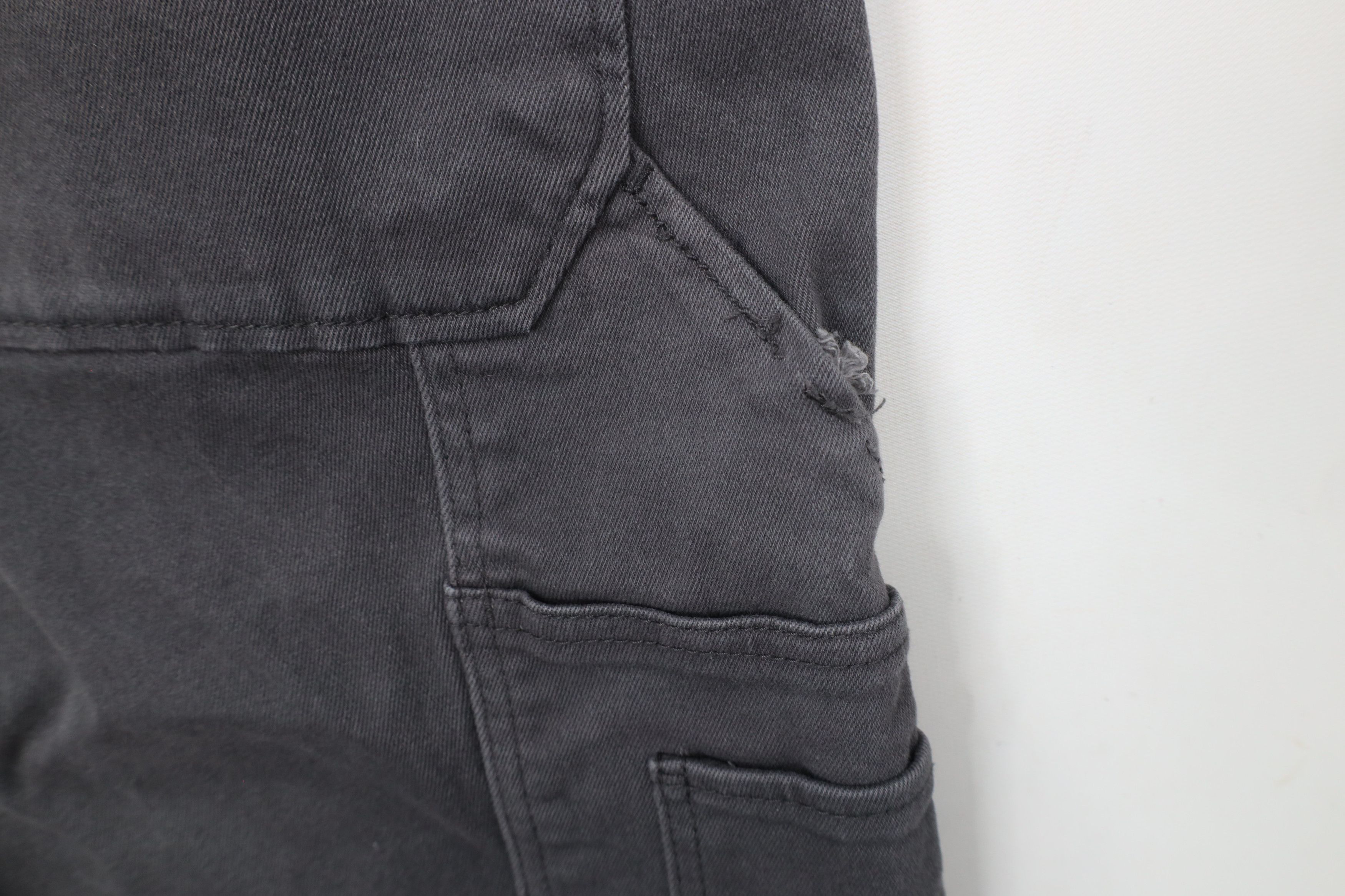 Caterpillar × Vintage Vintage Y2K Cat Caterpillar Double Knee Dungaree Pants Gray Size US 38 / EU 54 - 11 Thumbnail