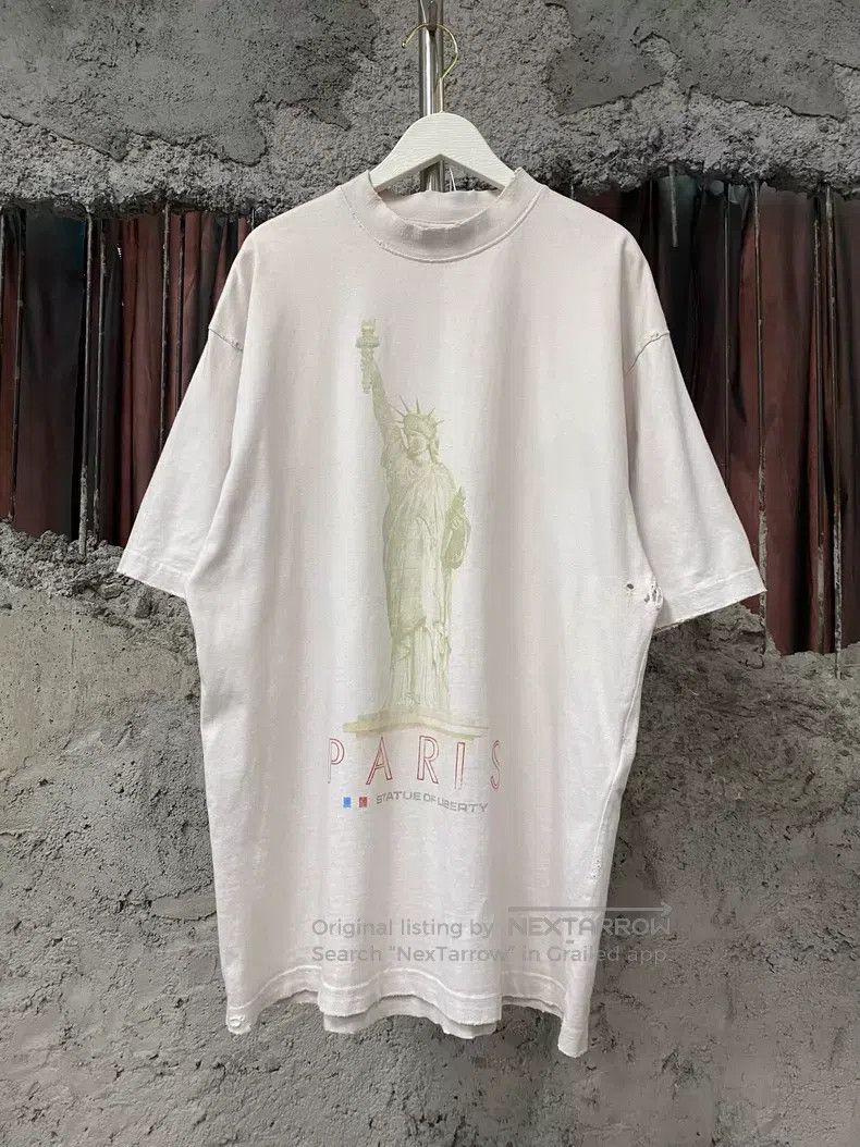 Balenciaga Balenciaga Liberty Statue T-shirt Size US XXS / EU 40 - 1 Thumbnail