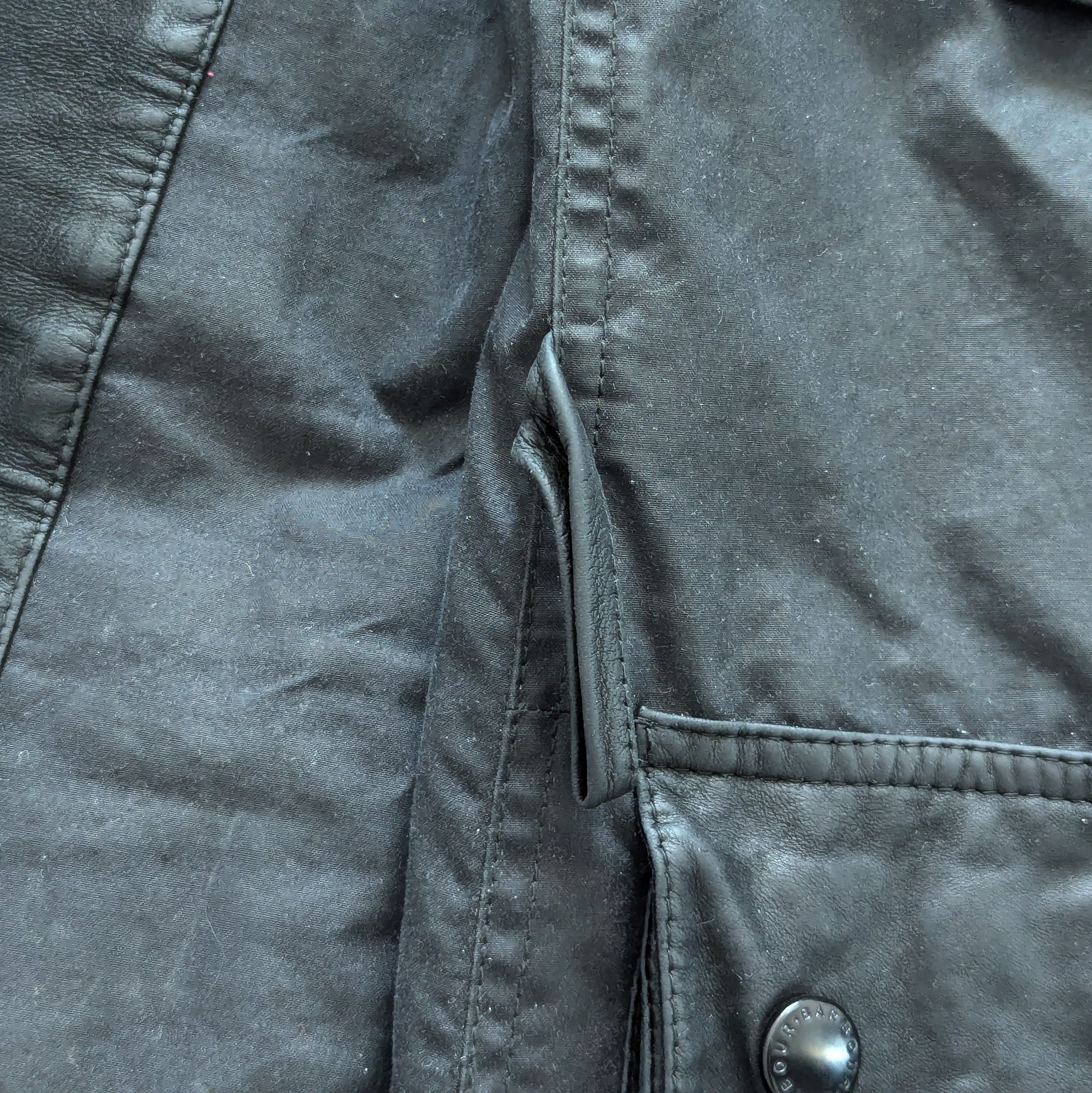 Barbour Barbour A436 Wax Leather INTERNATIONAL-BLACK Jacket MOTO Size US L / EU 52-54 / 3 - 8 Thumbnail