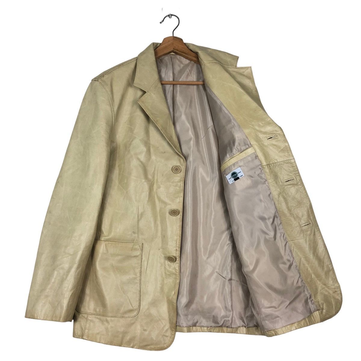 Issey Miyake 🔥Vintage Chore Leather Jacket C’S Men Japan Issey Miyake Size US L / EU 52-54 / 3 - 11 Thumbnail