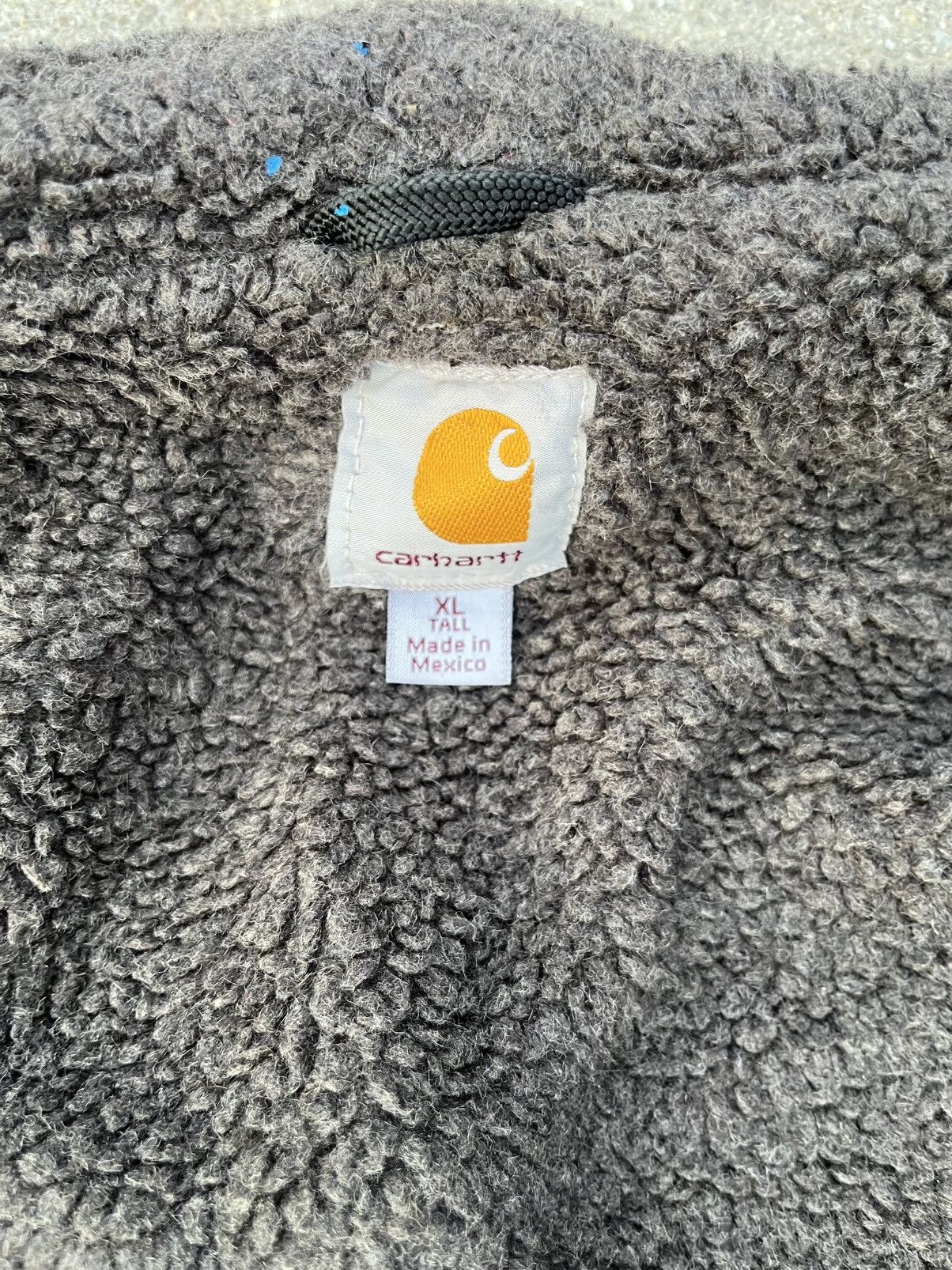 Carhartt Custom Carhartt Sherpa Lined Vest Thrashed Distressed Fade Size US XL / EU 56 / 4 - 4 Thumbnail