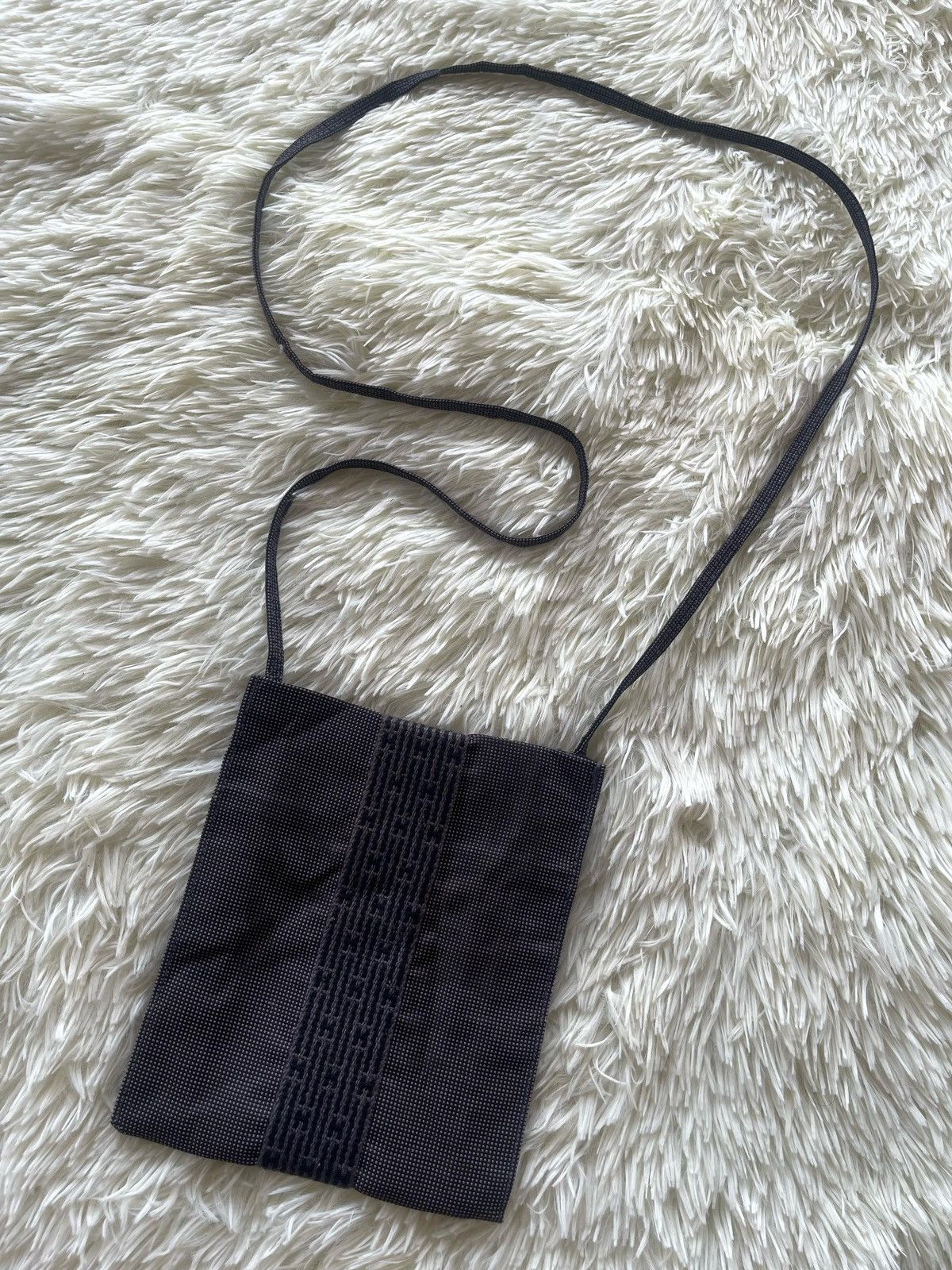 Hermes × Vintage Hermes Toile Herline Pochette Crossbody Bag Size ONE SIZE - 11 Thumbnail
