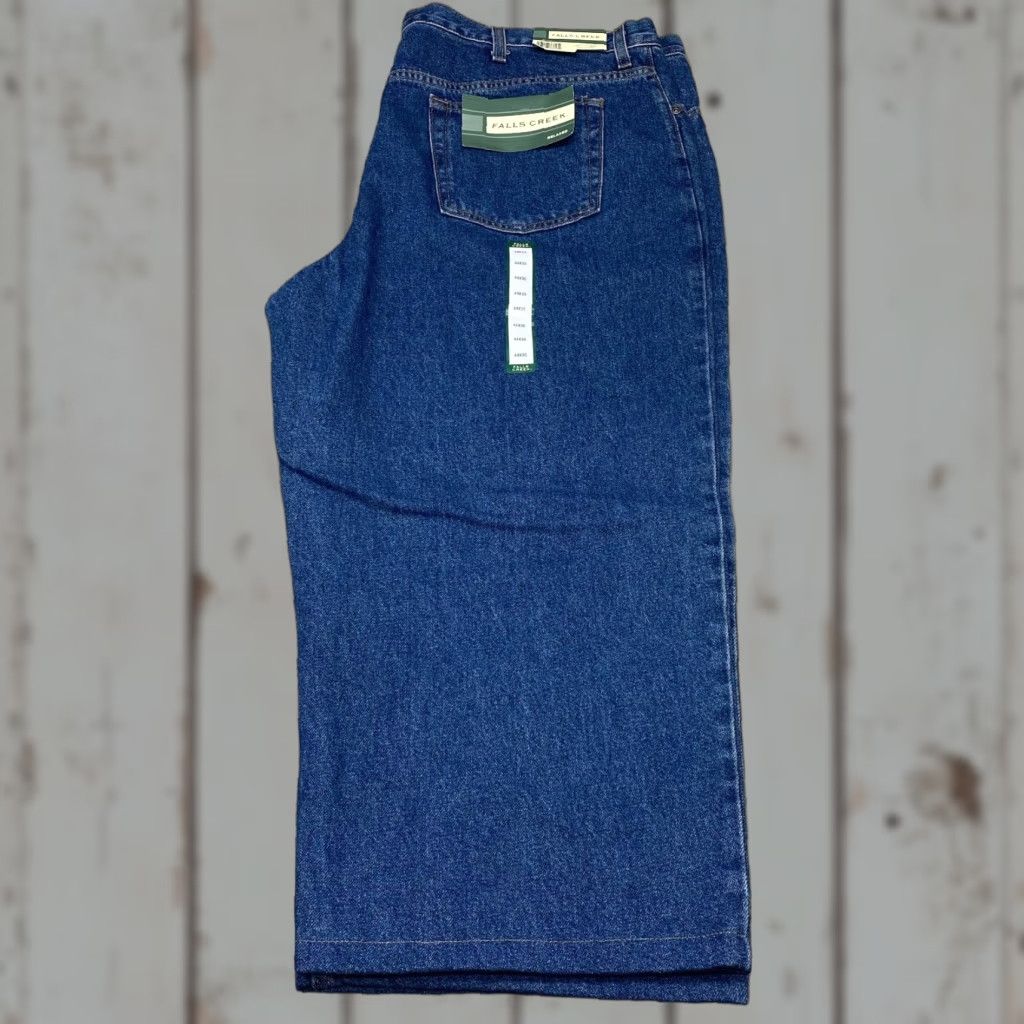 J Brand Falls Creek Jeans 44x23 Denim Blue Wash Relaxed Straight 5-Pocket Mens Big & Tall 6995 Cotton Denim Blue Wash N/A Size US 44 / EU 60 - 1 Thumbnail