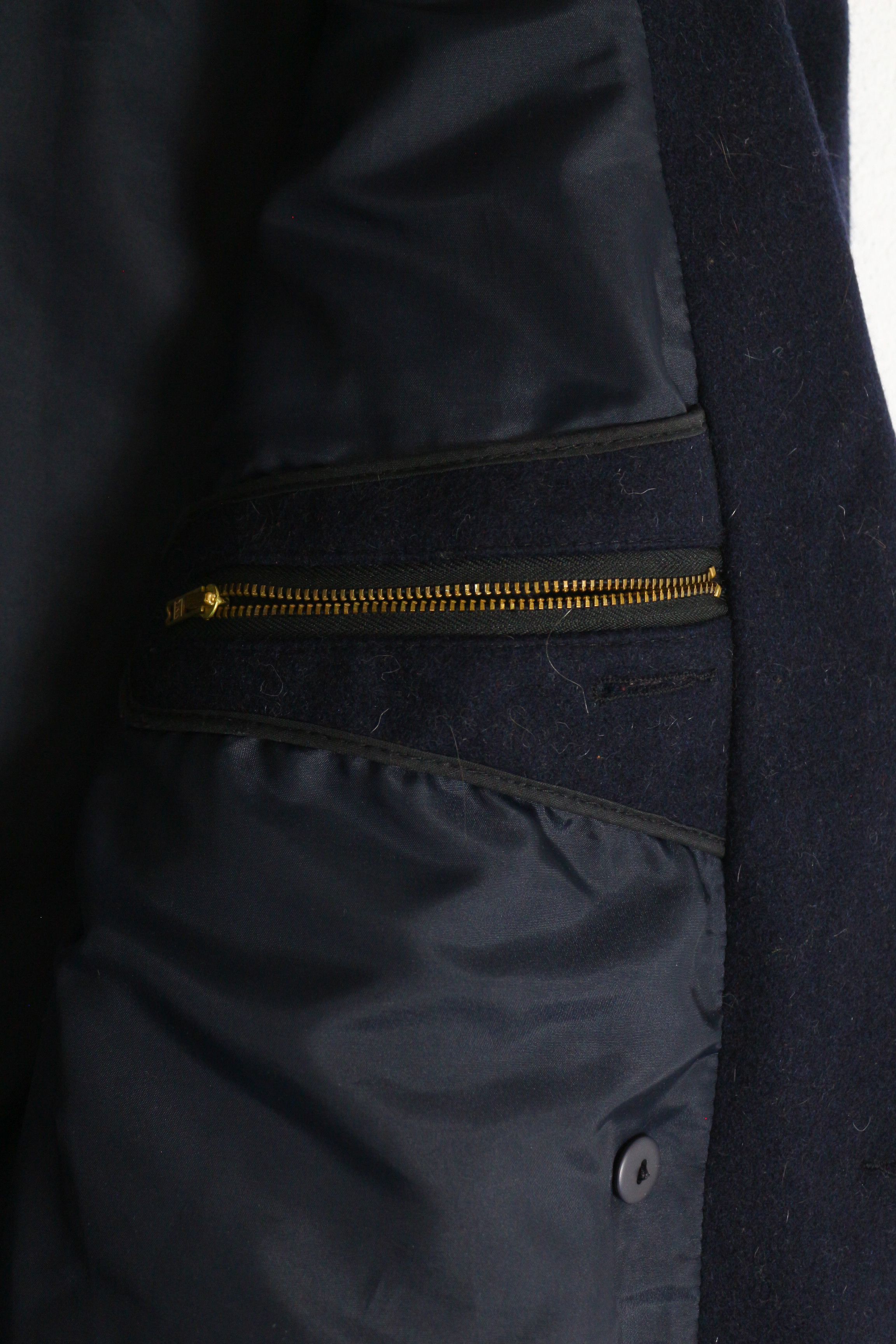 Saint James Saint James Navy Marine Sailor Pea Coat 90s Vintage Size US S / EU 44-46 / 1 - 6 Thumbnail