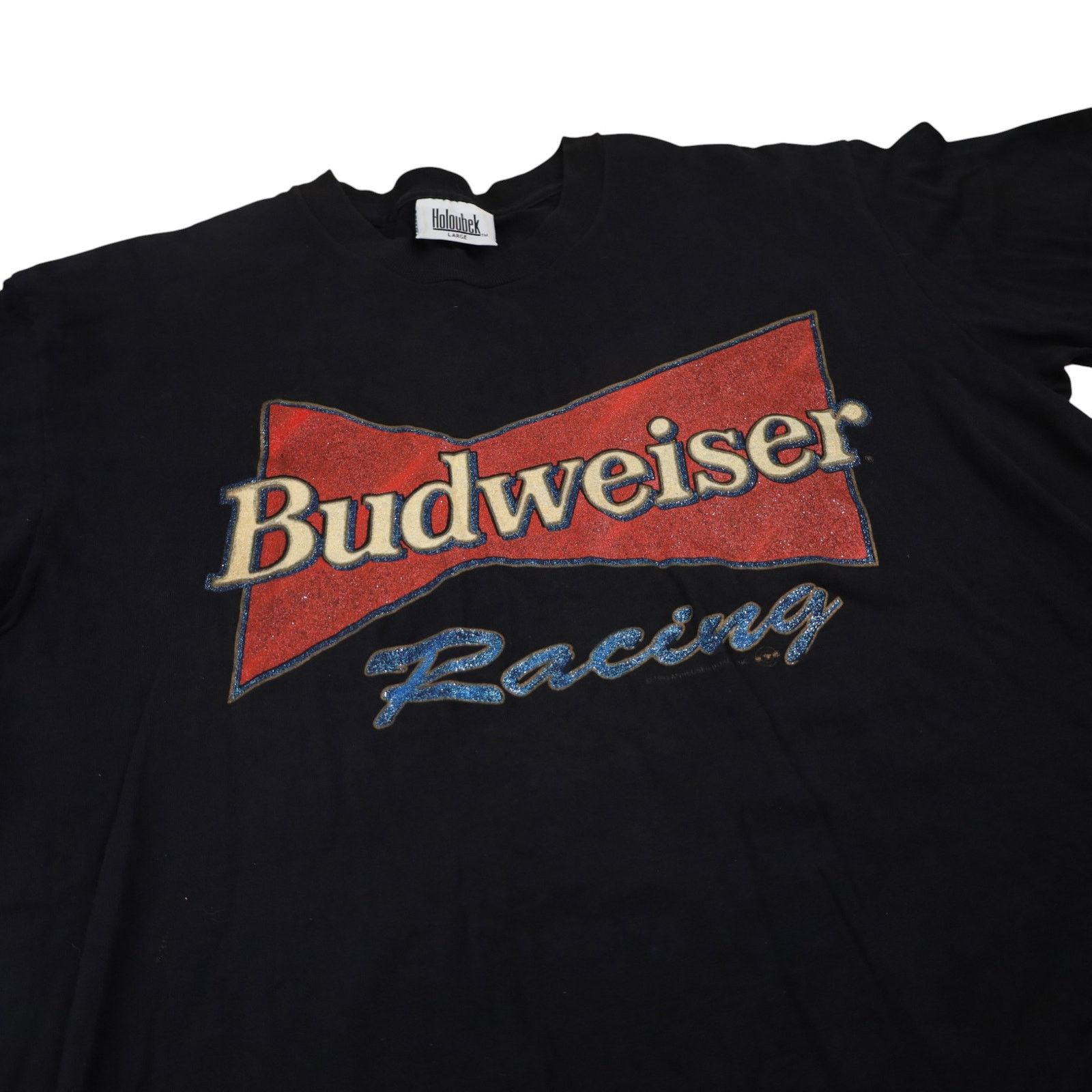Budweiser × Vintage Vintage Budweiser Racing Graphic T Shirt Size US L / EU 52-54 / 3 - 4 Thumbnail