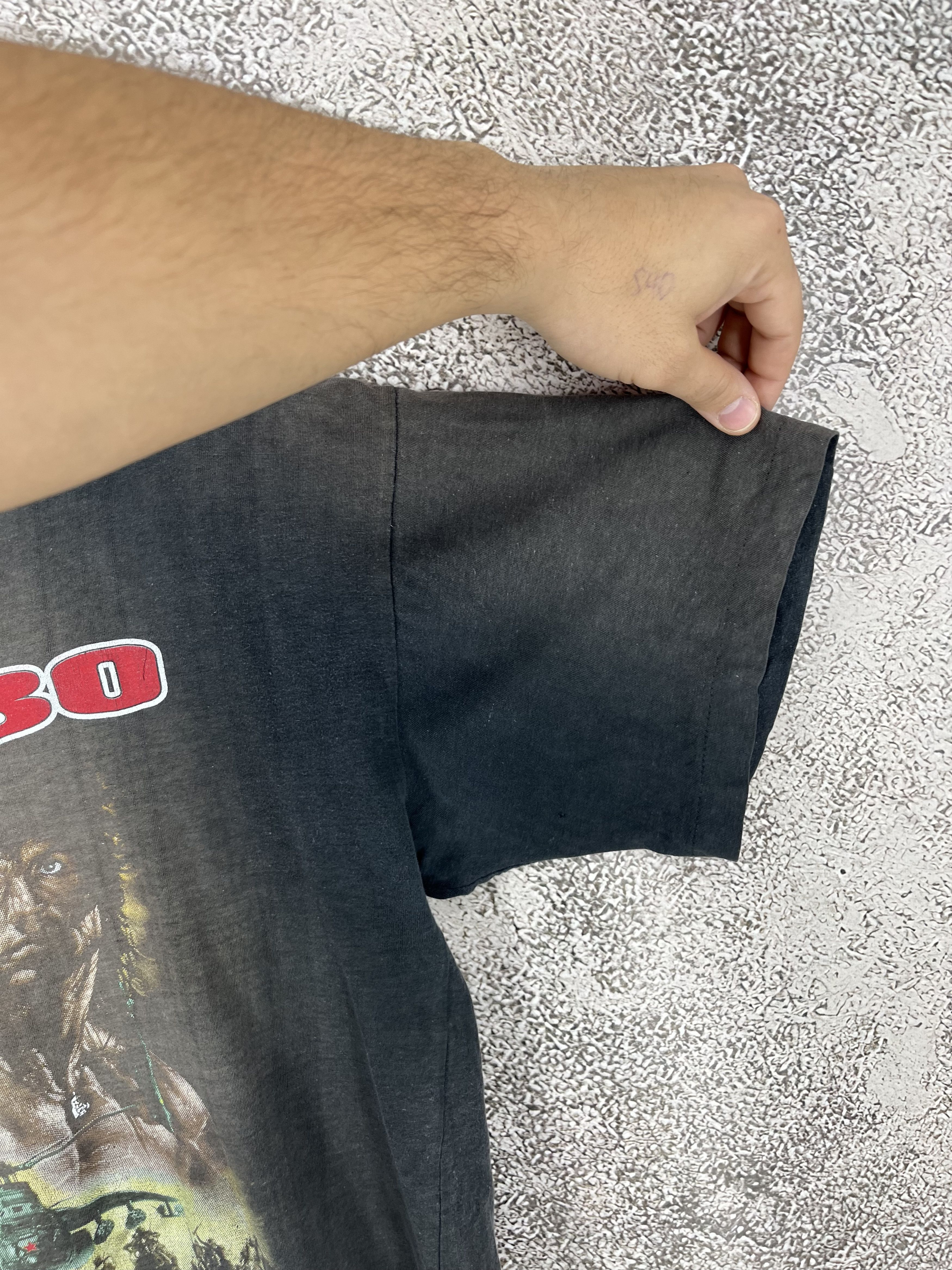 Japanese Brand Vintage 90s Rambo Movie Tee Sylvester Stallone Rap Print Size US M / EU 48-50 / 2 - 12 Thumbnail