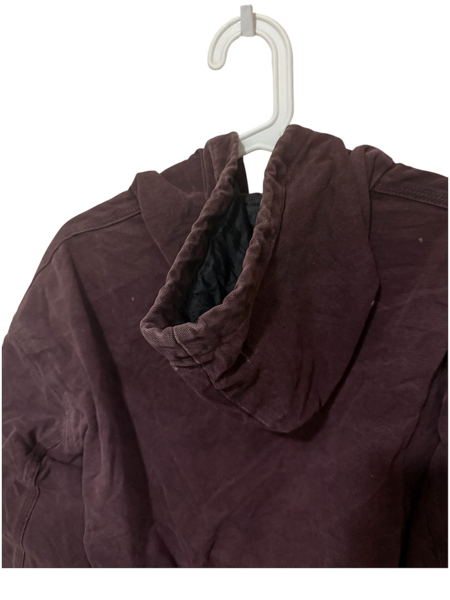 Carhartt Vintage 90s Carhartt J06 BRG Hooded Work Jacket Size US XL / EU 56 / 4 - 4 Thumbnail