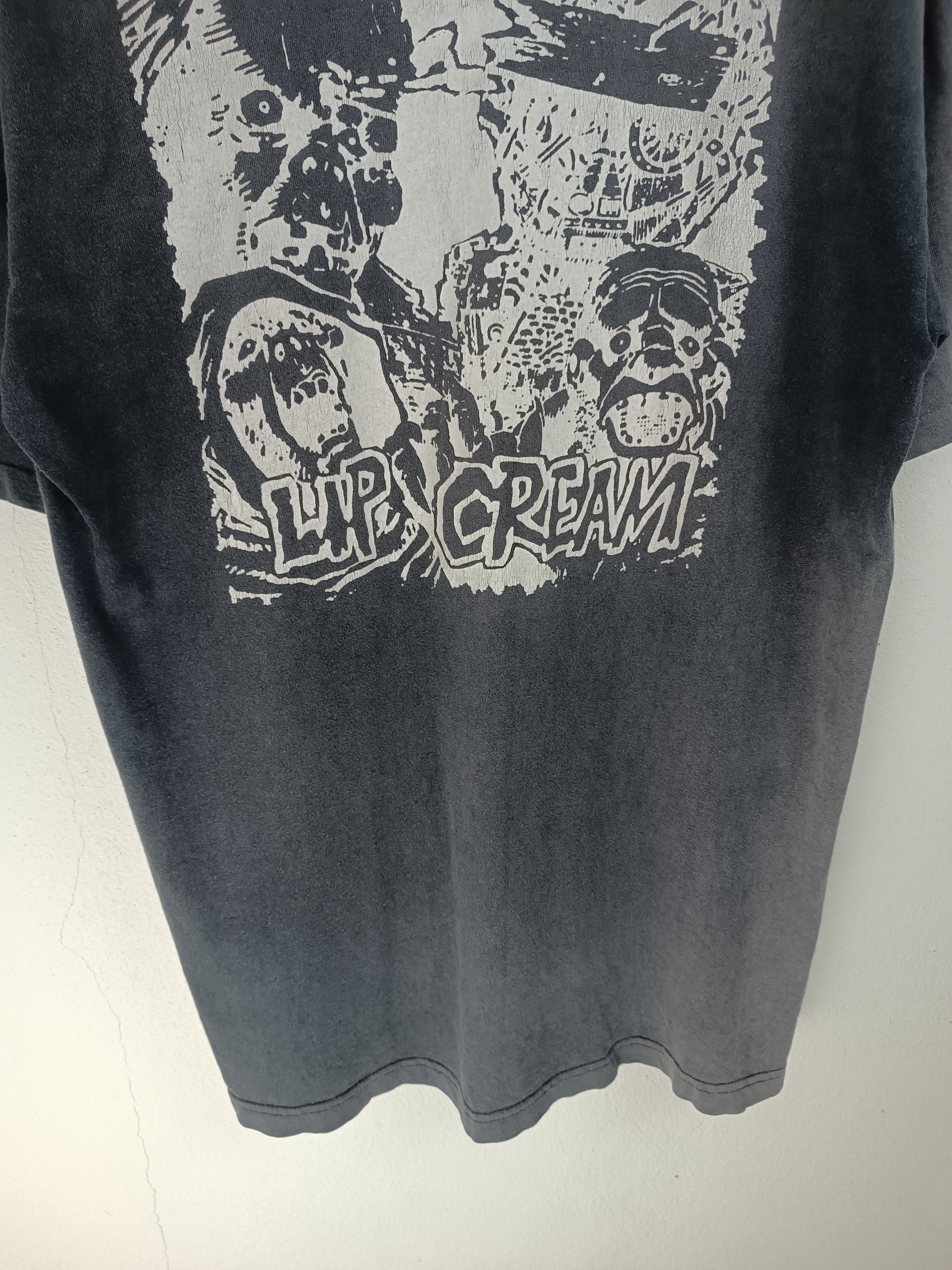 THRASHED FADED VINTAGE 90'S LIP CREAM JP THRASH HARCORE PUNK