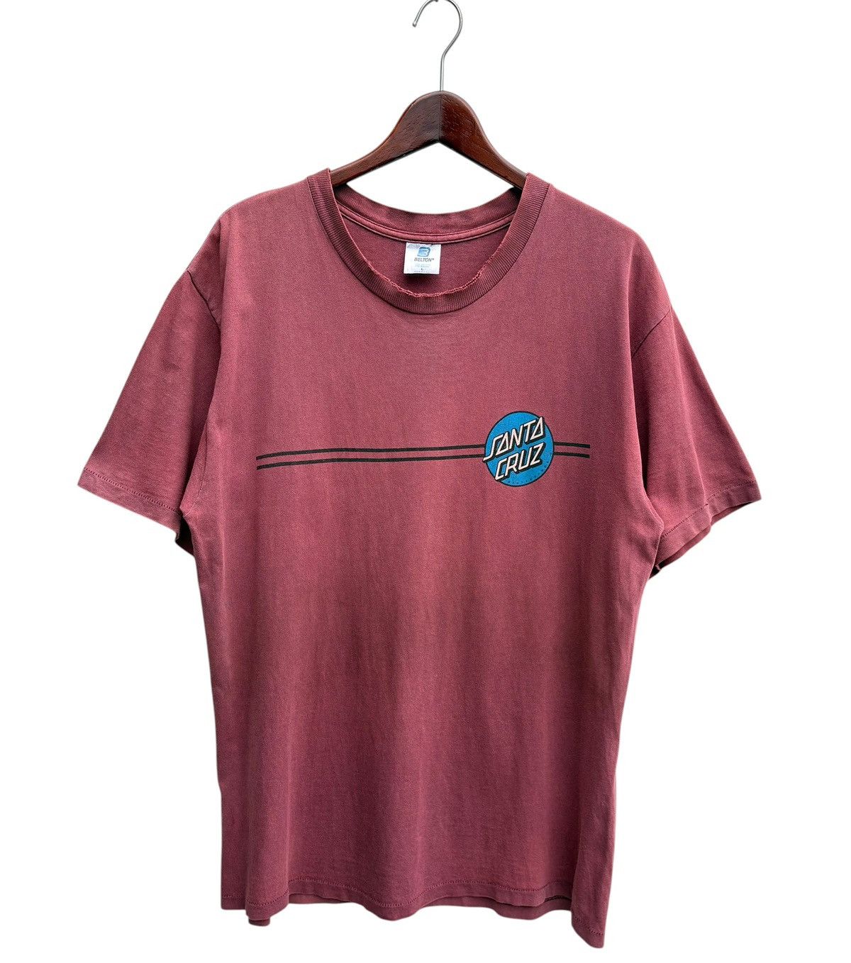 Santa Cruz Skateboards Vintage 90’s Santa Cruz Skateboards OG Logo Distressed Shirt Size US M / EU 48-50 / 2 - 2 Thumbnail