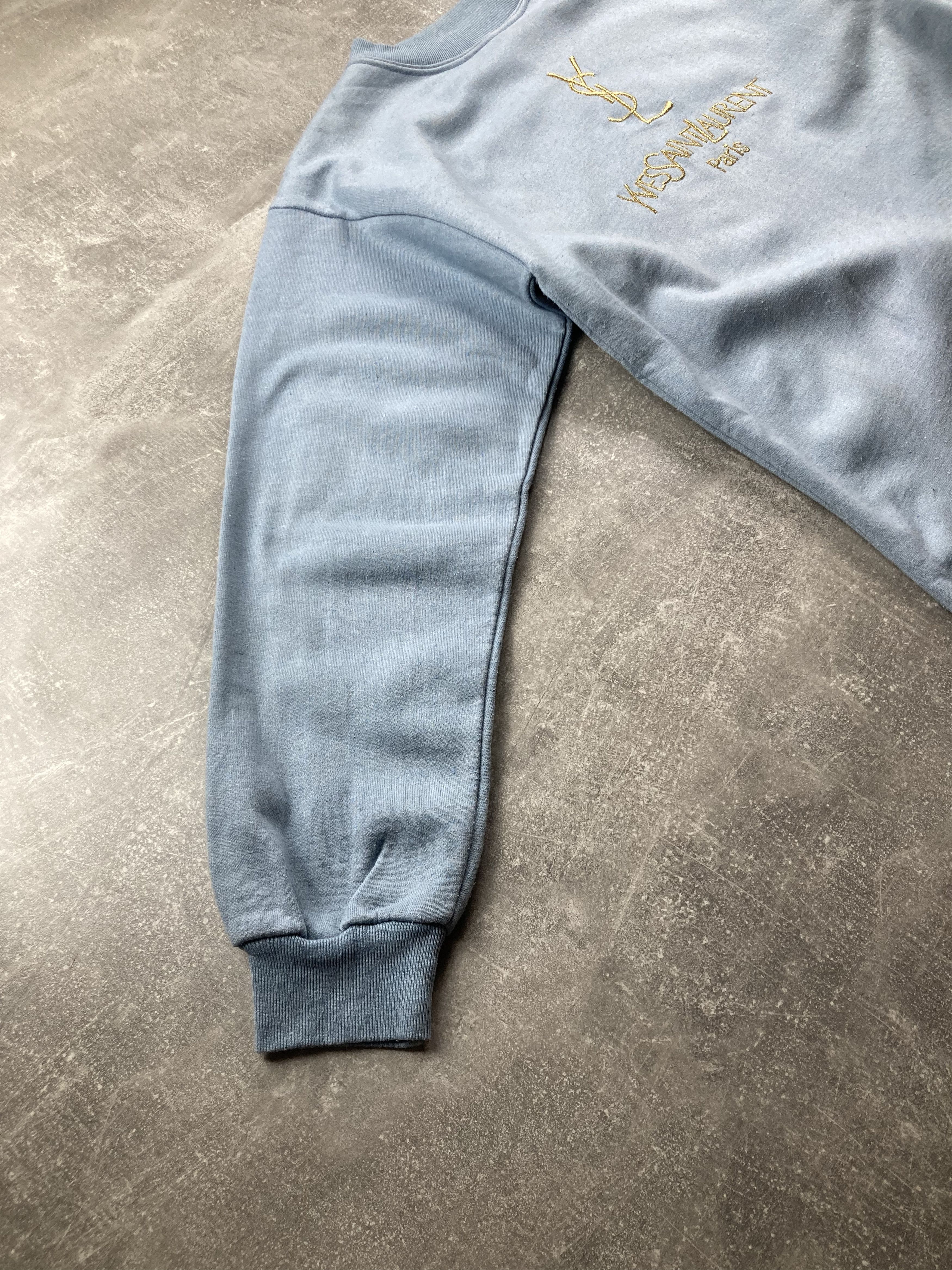 Other Yves Saint Laurent big logo oversize bootleg blue sweatshirt Size US M / EU 48-50 / 2 - 3 Thumbnail