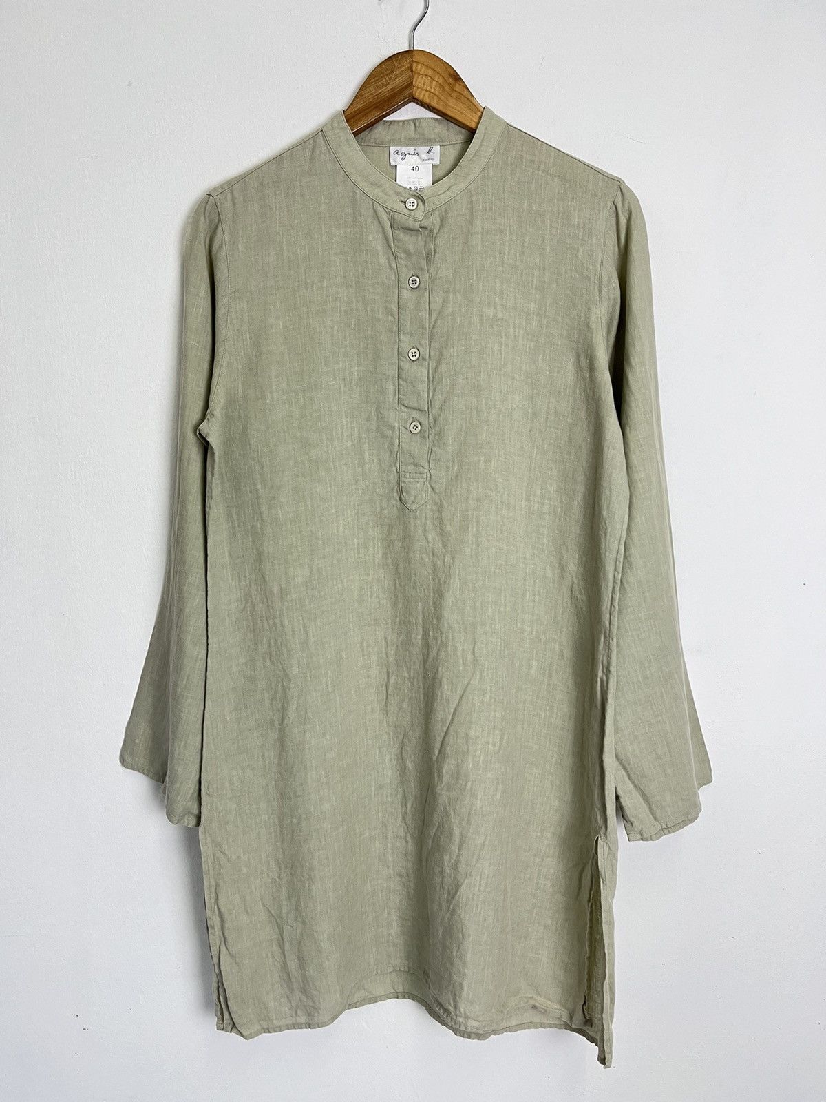 Designer × agnes b. Agnes B. Linen-Kurta Size M / US 6-8 / IT 42-44 - 1 Thumbnail