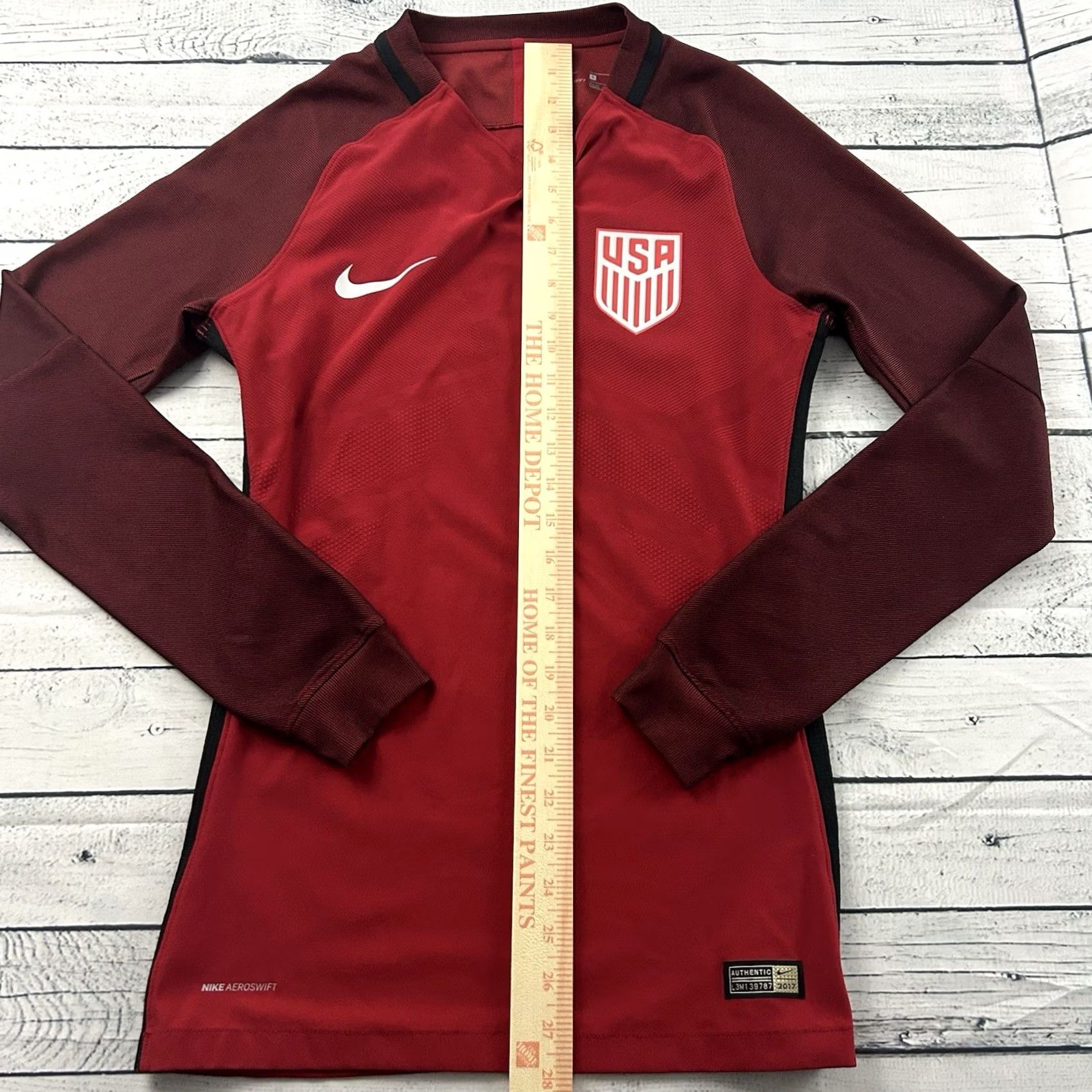 Nike Nike Aeroswift USA Training Long Sleeve Soccer Shirt Men S Red Size US S / EU 44-46 / 1 - 5 Thumbnail