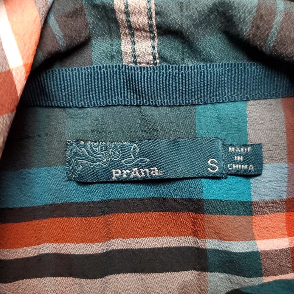Prana prAna Hoodie Shirt Womens S Green Plaid Hooded Henley Performance Outdoor Gorp Shirt Hoodie Womens S Green Plaid Henley Size S / US 4 / IT 40 - 5 Thumbnail