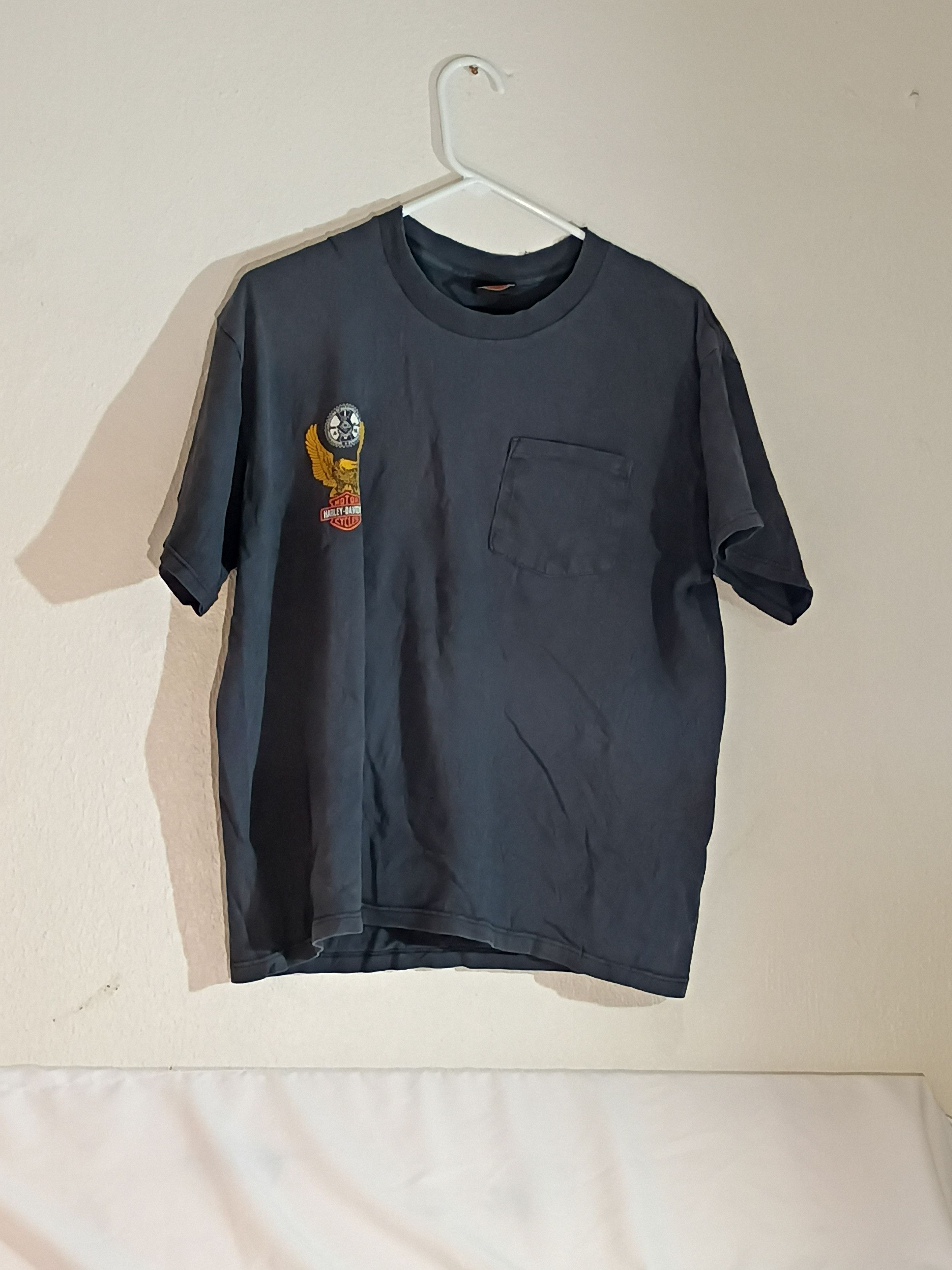 Harley Davidson Men's Vintage Harley Davidson IAMAW T-Shirt York, PA Size US L / EU 52-54 / 3 - 1 Thumbnail
