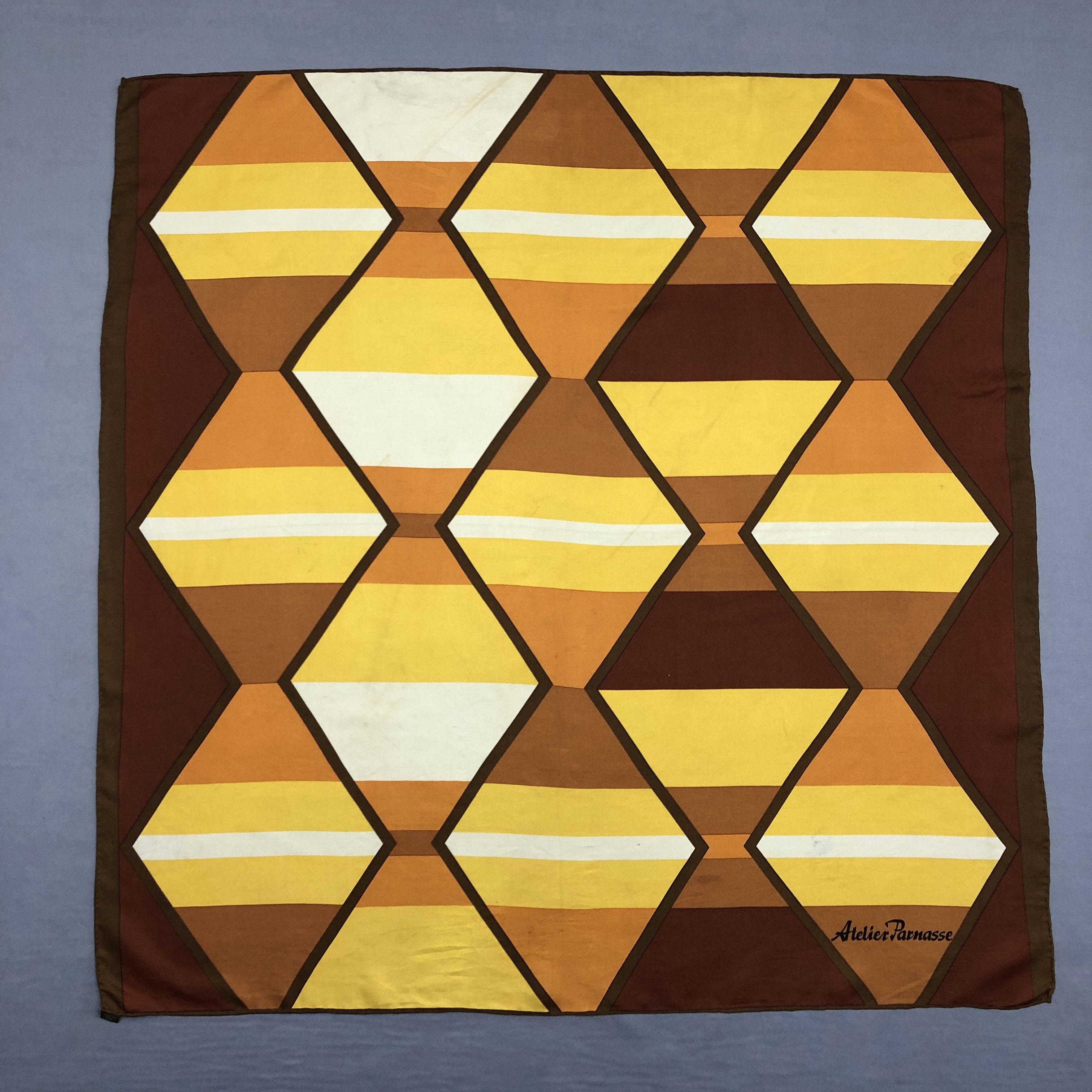 Other × Vintage Vintage Atelier Parnasse SILK Scarf Twill Stole Wraps Scarve Size ONE SIZE - 1 Thumbnail