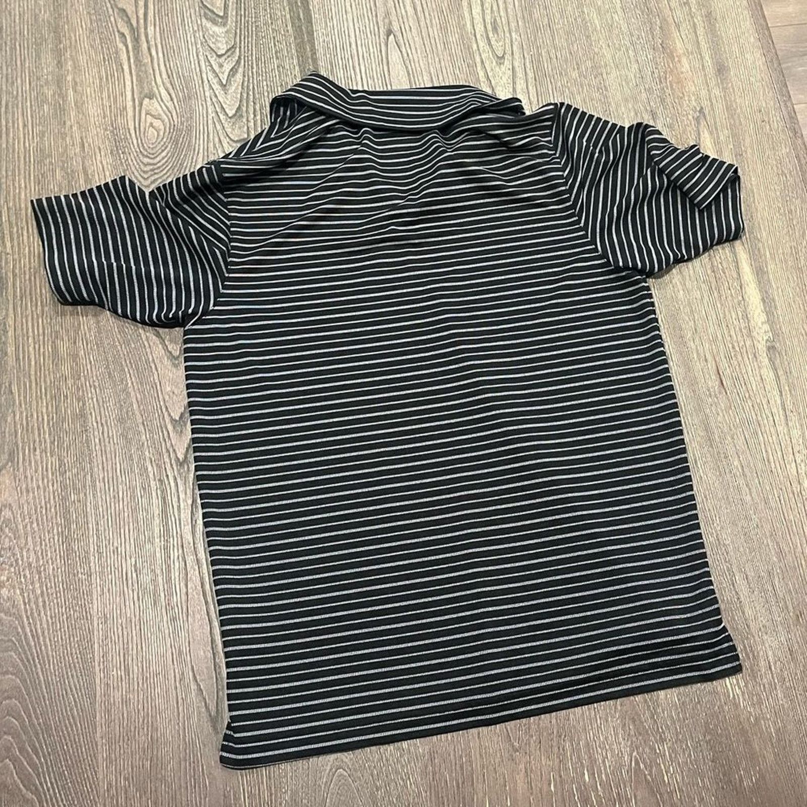 Nike Nike Mens Polo Shirt Short Sleeve Striped Henley Collared S Size US S / EU 44-46 / 1 - 4 Thumbnail