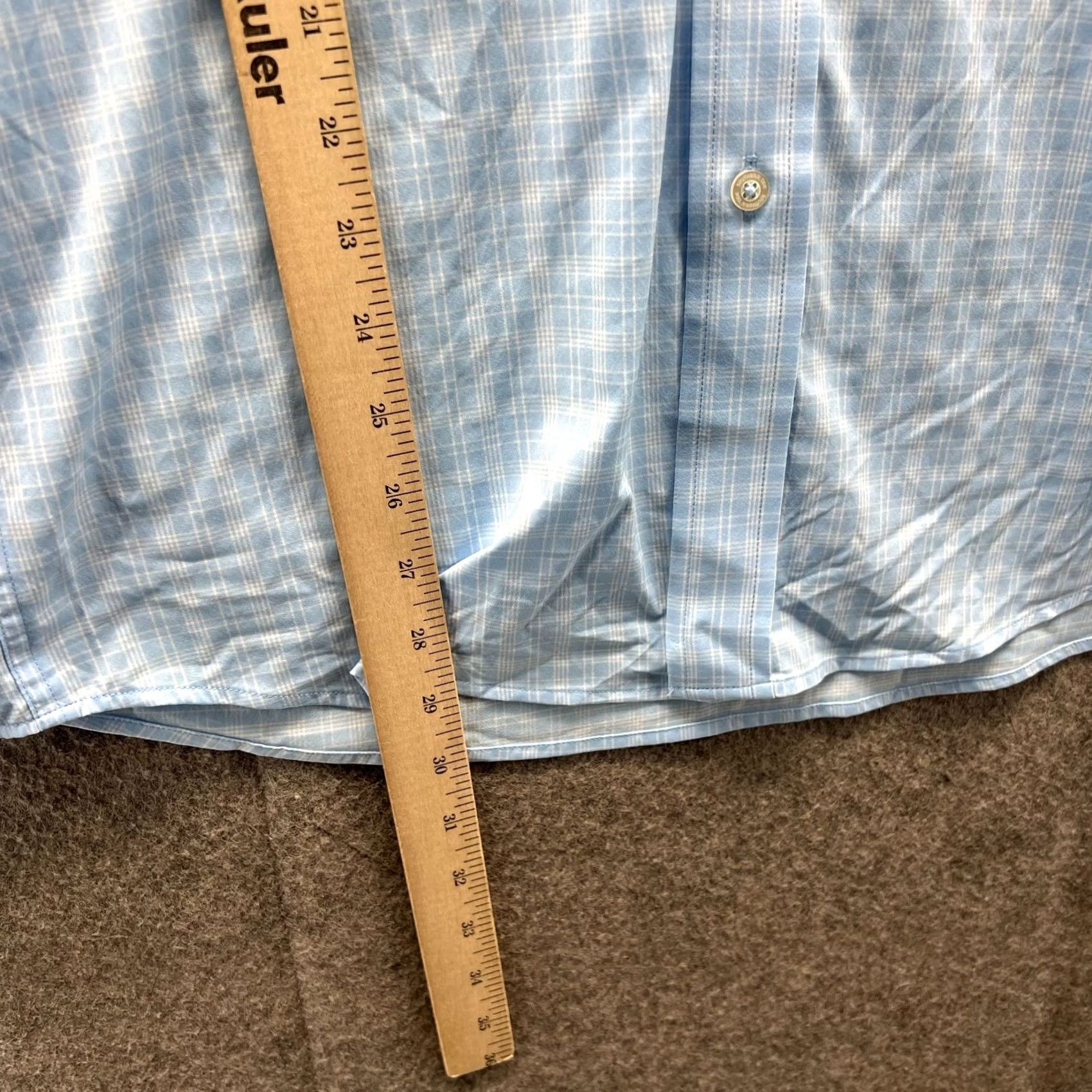 Southern Tide Southern Tide Shirt Mens Small Blue Button-Down Classic Stretch Plaid Knit Check Shirt Size US S / EU 44-46 / 1 - 5 Thumbnail