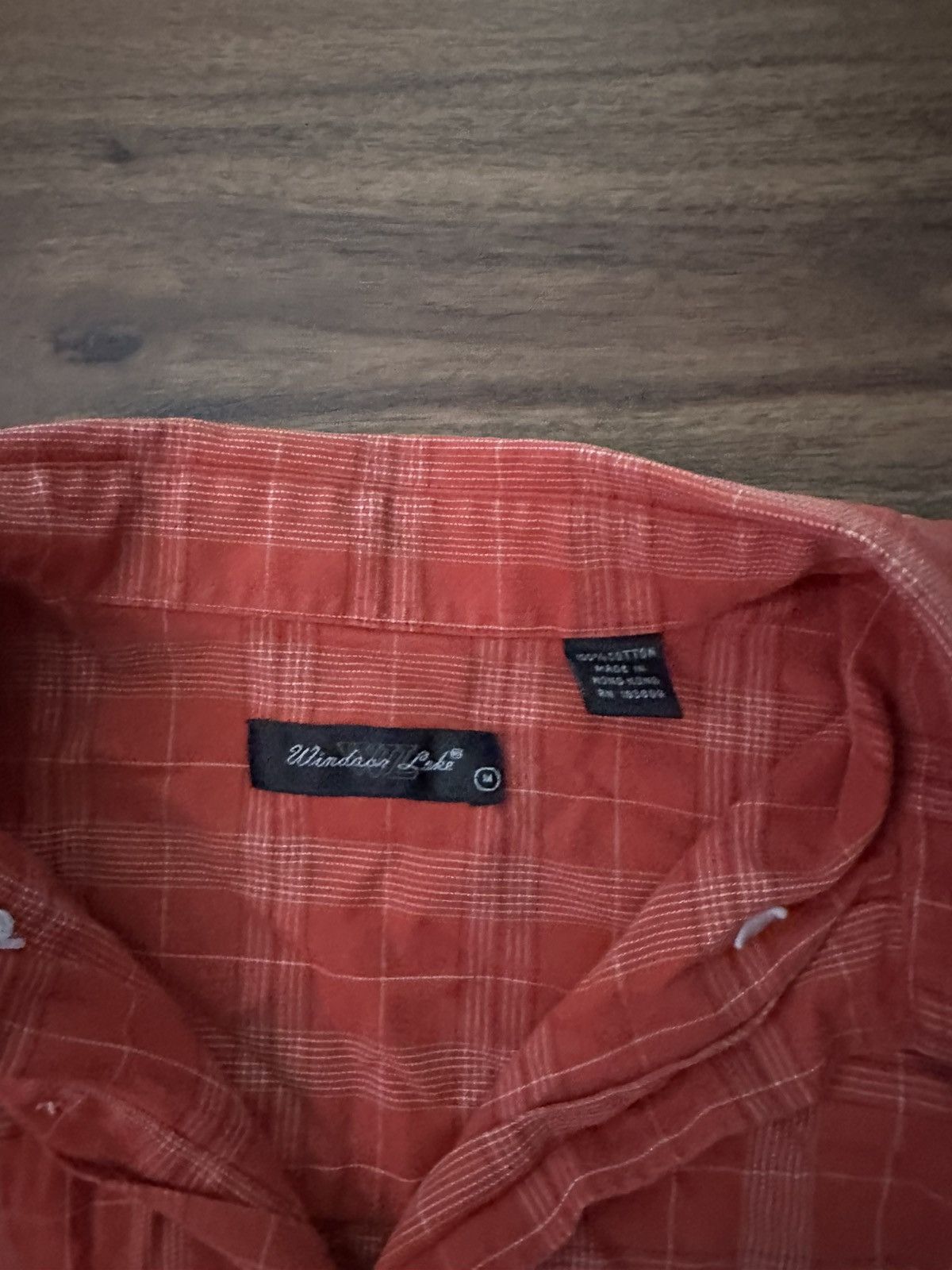 Vintage Very rare red orange flannel Size US M / EU 48-50 / 2 - 2 Thumbnail