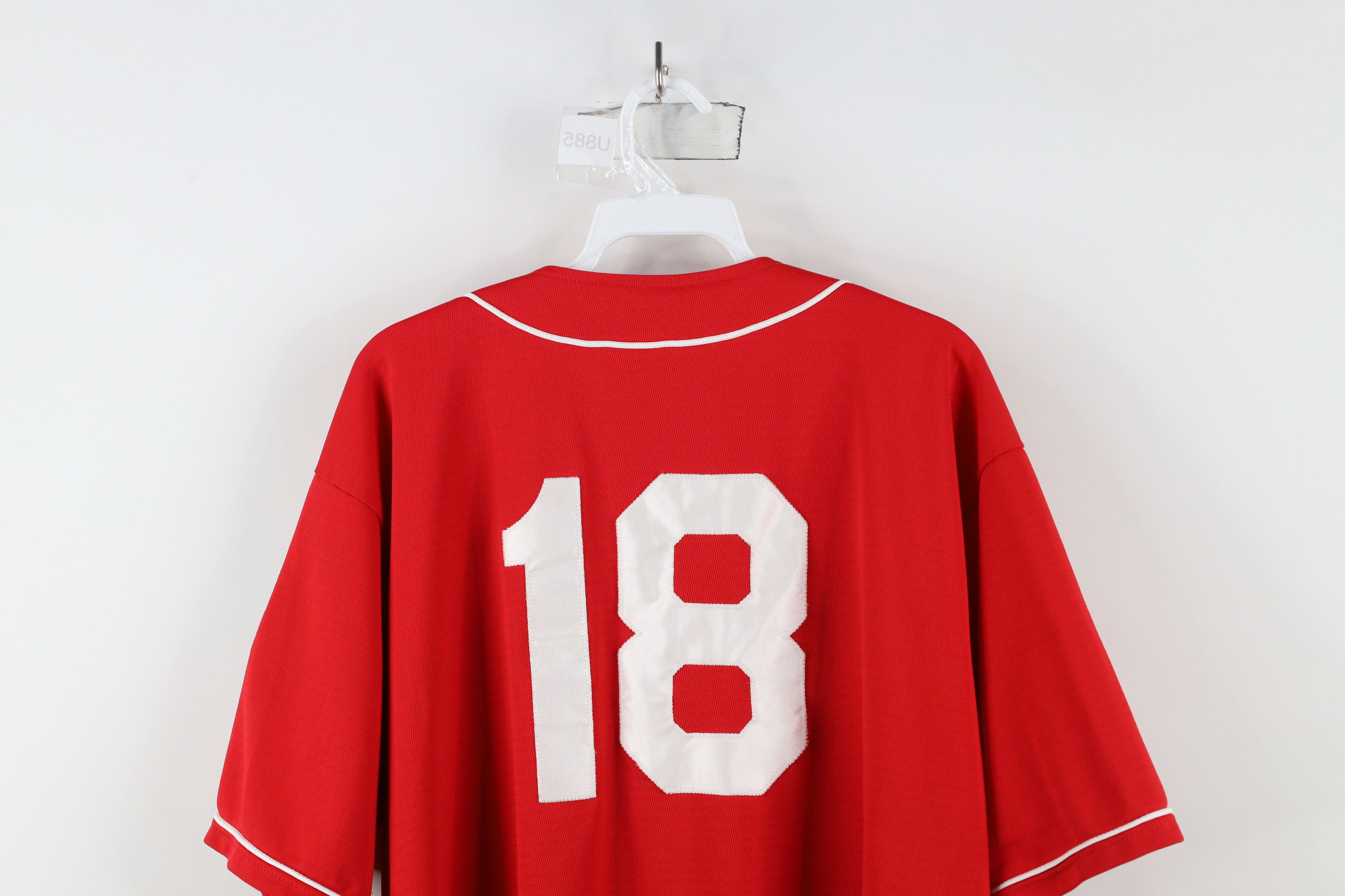 Vintage Vintage 90s Legion Toledo Post 335 Baseball Jersey Red USA Size US XL / EU 56 / 4 - 14 Thumbnail