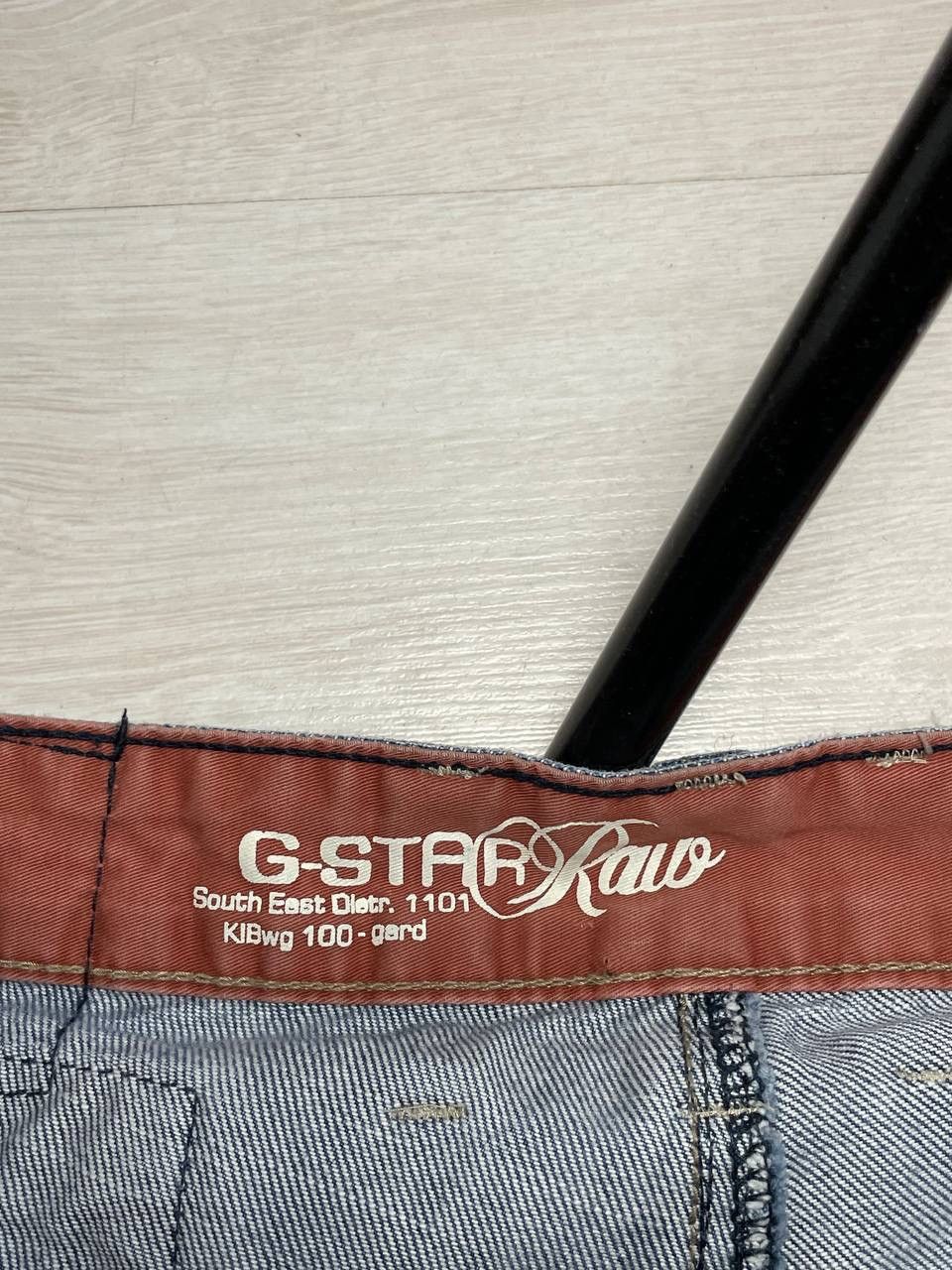 G-Star × Vintage G-Star Raw Vintage Jeans Big CENTER Logo 96 Y2k Size US 36 / EU 52 - 8 Thumbnail