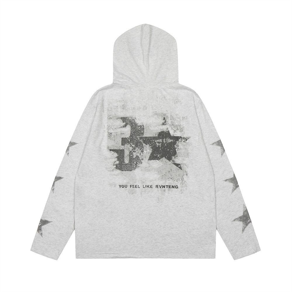 Japanese Brand Men's Retro Loose Casual Star Print Hoodie Size US M / EU 48-50 / 2 - 1 Thumbnail