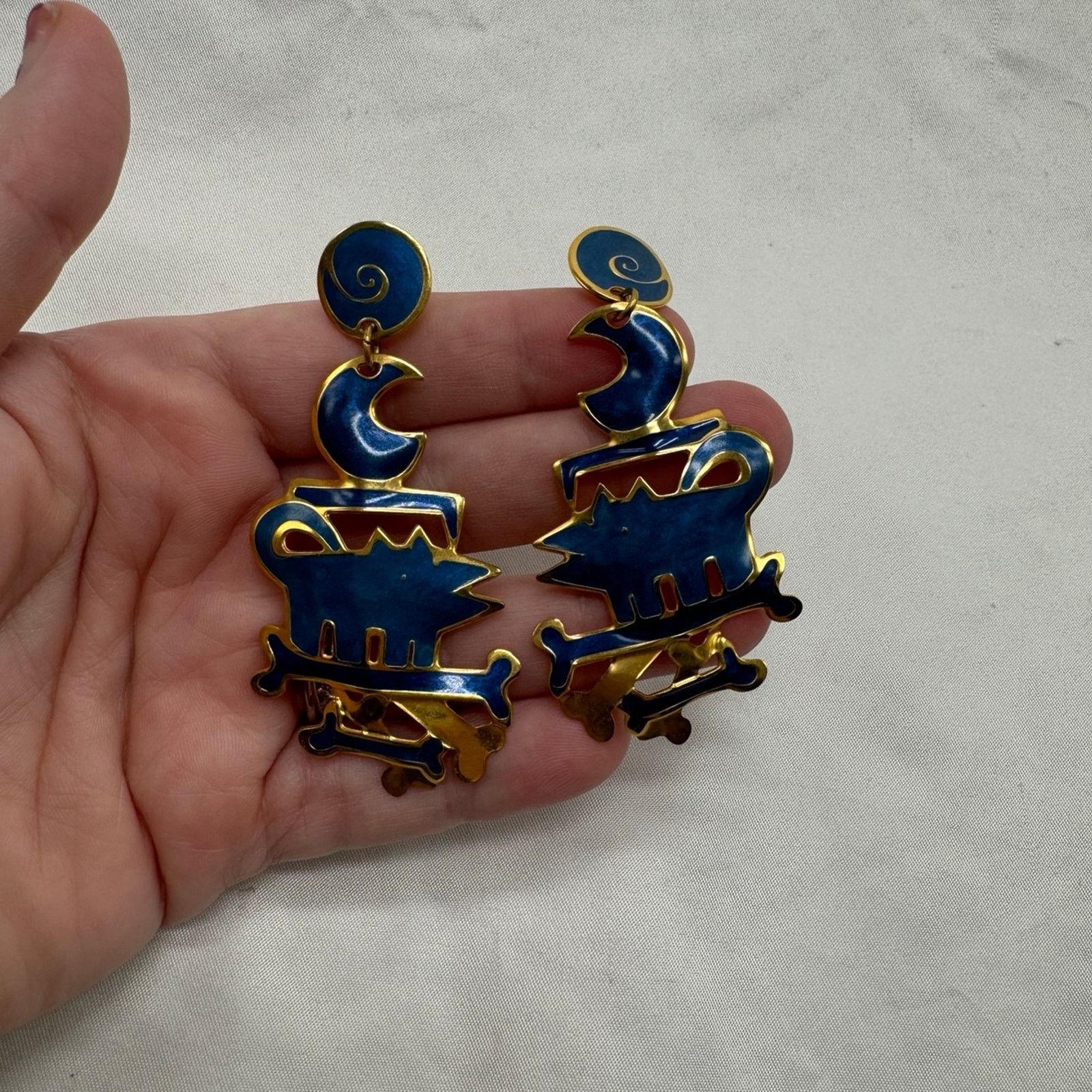 NBDN Nobrandedon VTG Bereli dog dangle earrings Size ONE SIZE - 3 Thumbnail