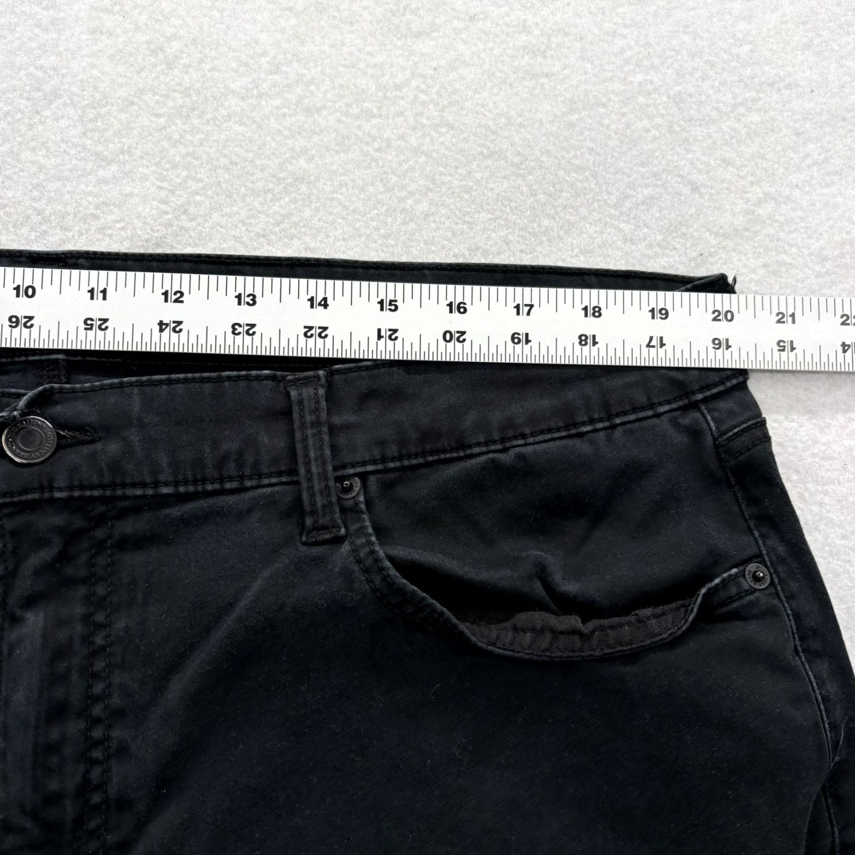 Lucky Brand Lucky Brand 121 Slim Straight Pants Mens 40x30 Black Stretch Twill 5-Pocket Size US 40 / EU 56 - 7 Thumbnail
