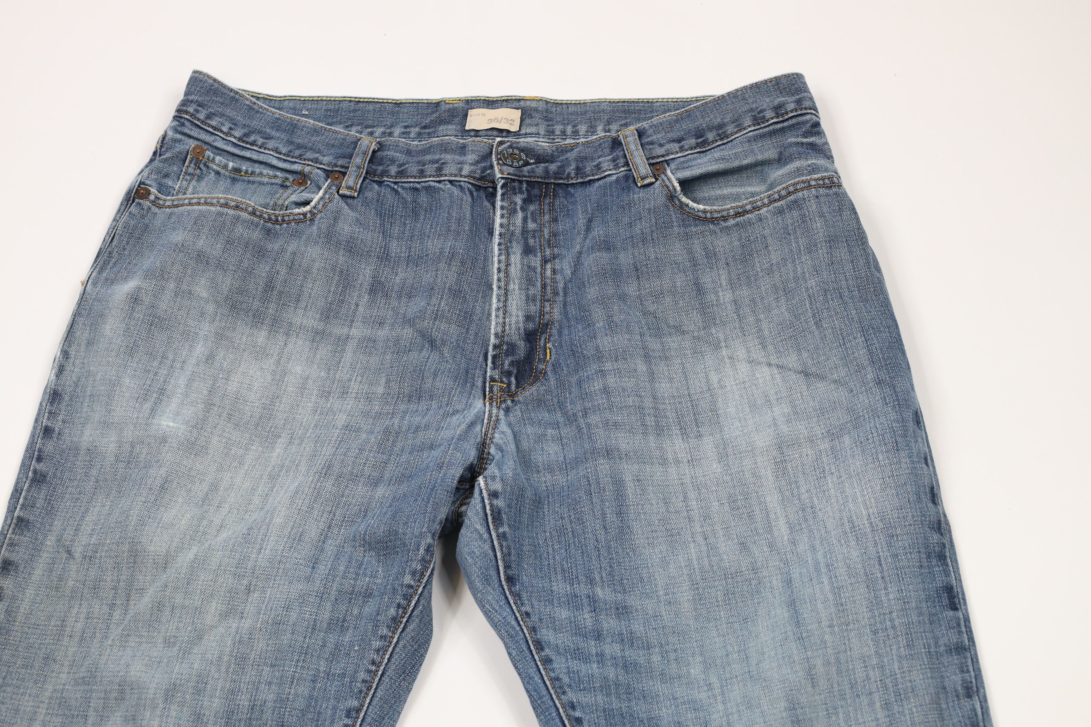 Gap × Vintage Vintage Y2K Gap Flared Wide Leg Boot Cut Denim Jeans Blue Size US 36 / EU 52 - 2 Thumbnail