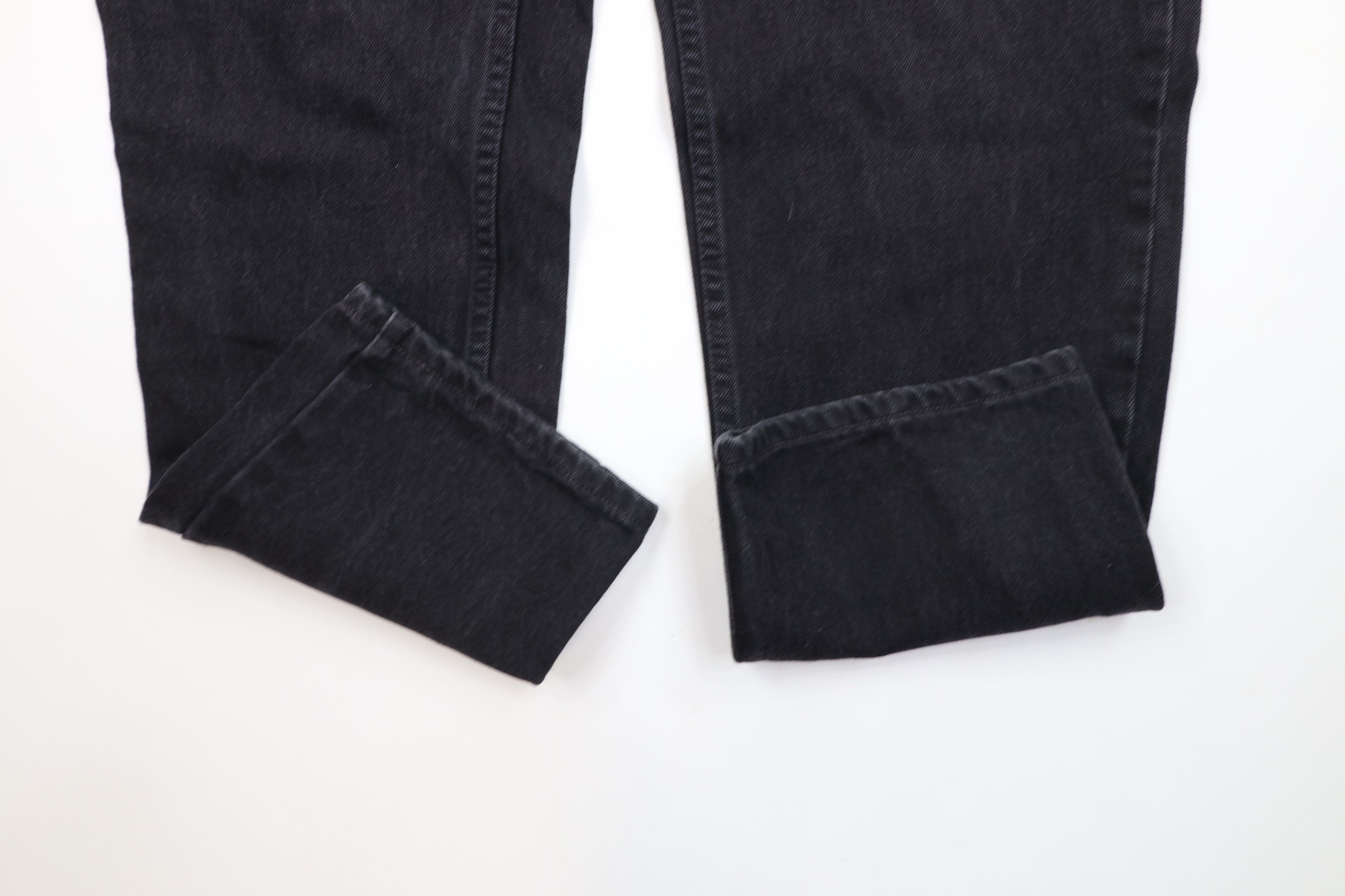 Lands' End × Vintage Vintage 90s Lands End Tapered Leg Denim Jeans Black USA Size US 34 / EU 50 - 5 Thumbnail