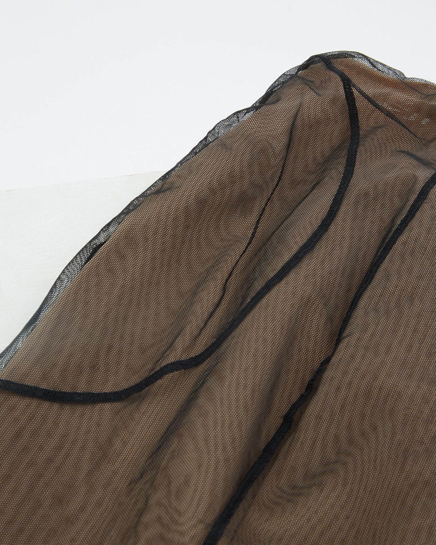 Gucci × Tom Ford S/S 2001 Black tulle overlay with tactfully placed seams Size 27" / US 4 / IT 40 - 8 Thumbnail