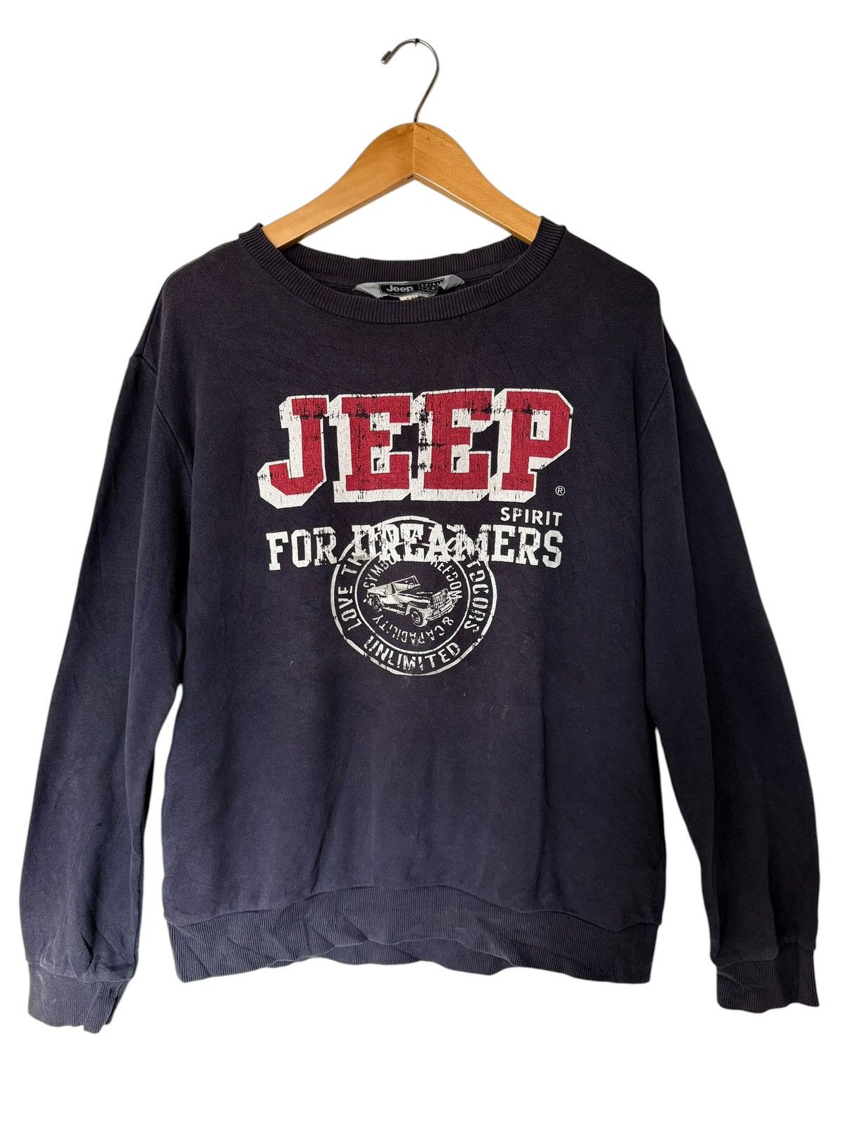 Jeep Vintage Jeep Crewneck Big Logo Sweatshirt Size US XL / EU 56 / 4 - 1 Thumbnail