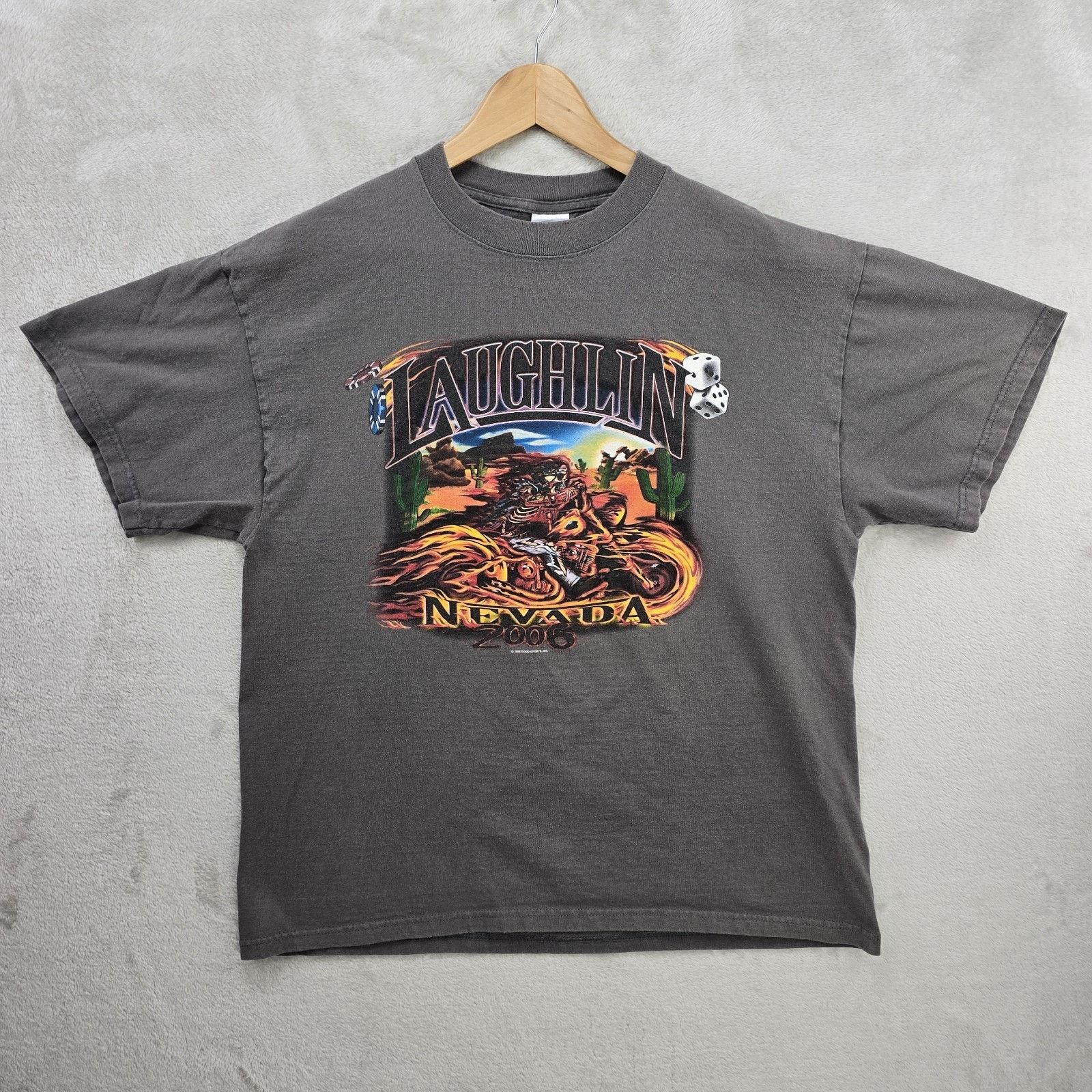 Delta Vintage Laughlin River Run Shirt Large Harley Davidson 2006 Size US L / EU 52-54 / 3 - 2 Thumbnail