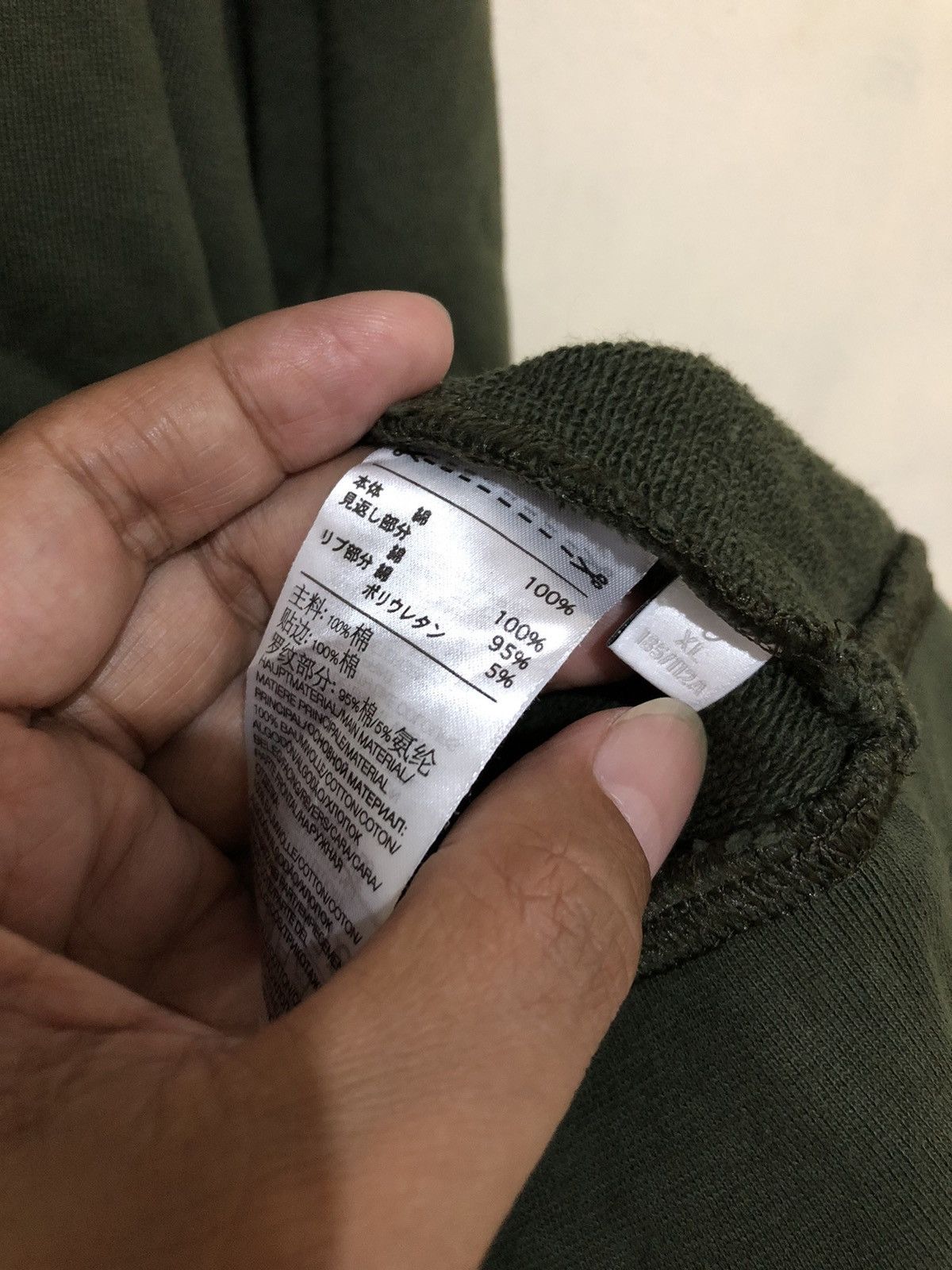 Japanese Brand × Y-3 × Yohji Yamamoto Yohji Yamamoto Y-3 Green Crewneck Sweatshirt Size US XL / EU 56 / 4 - 4 Thumbnail