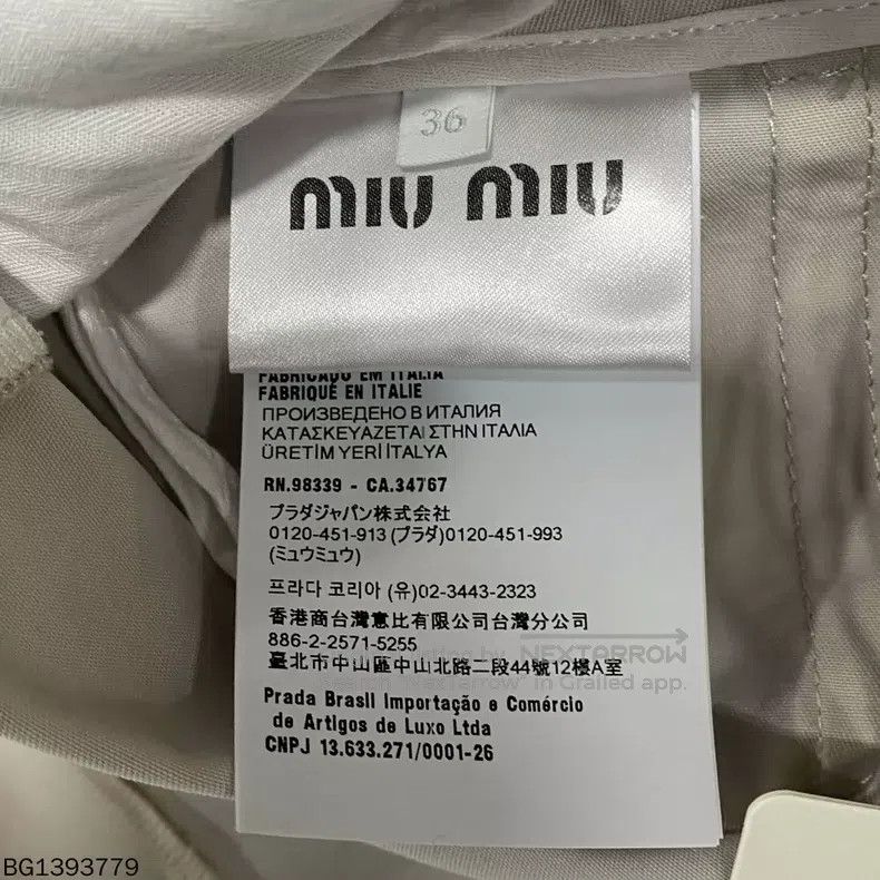 Miu Miu Miu Miu 36 New belt buckle skirt Size 35" - 6 Thumbnail