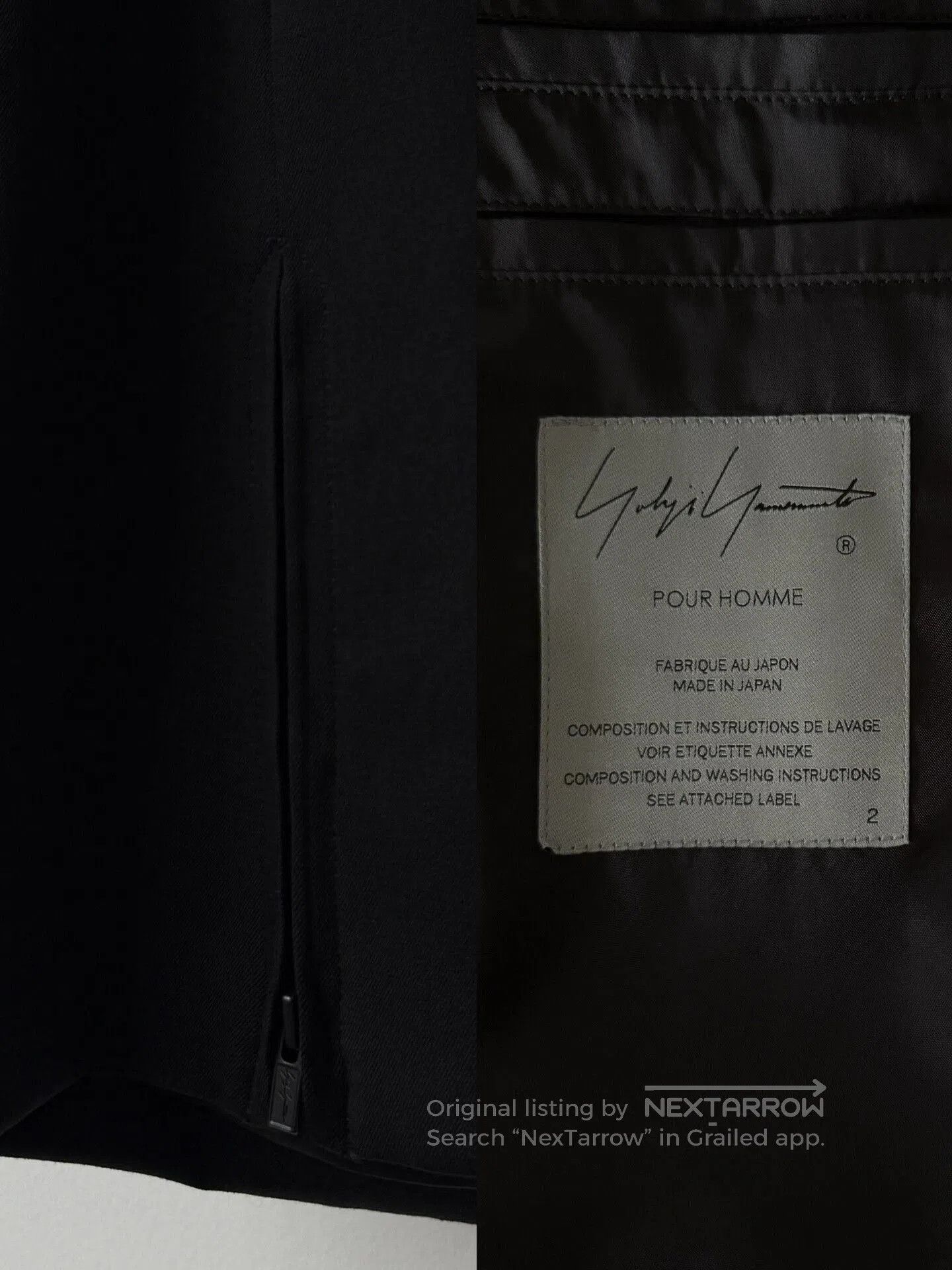 Yohji Yamamoto Yohji Yamamoto Black Wool Suit Jacket. Size US L / EU 52-54 / 3 - 6 Thumbnail